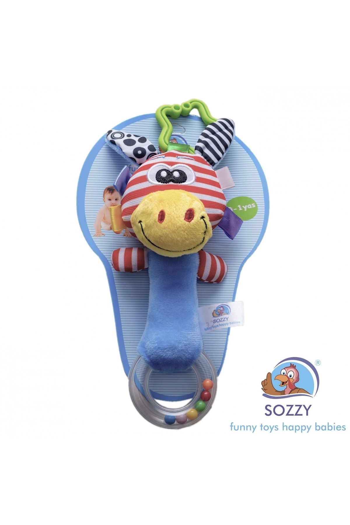 Sozzy Toys Çıngıraklı Halkalı  Zürafam SZY114