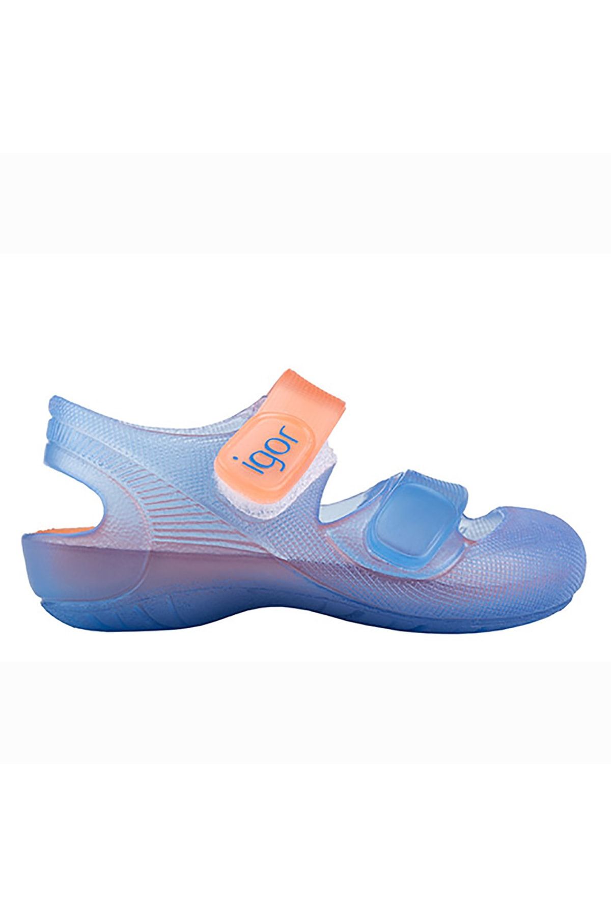 IGOR S10146 Bondi Bicolor Plaj Kız/erkek Çocuk Sandalet Deniz Ayakkabısı Mavi - Turuncu