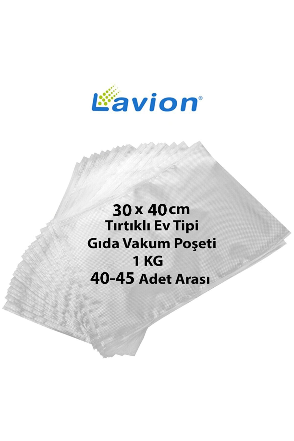 LavionDemsan Ev Tipi Vakum Makinesi Tırtıklı Gıda Vakum Poşeti 30x40 Cm 1 Kg - Kaliteli Vakum Poşetleri