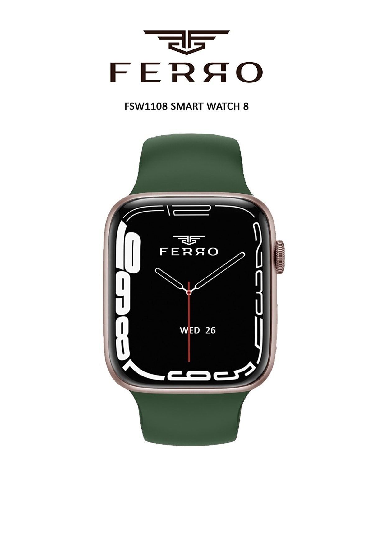 FERRO Watch 8 Android Ve Ios Uyumlu Akıllı Saat (2 Yıl Distribütör Garantili)