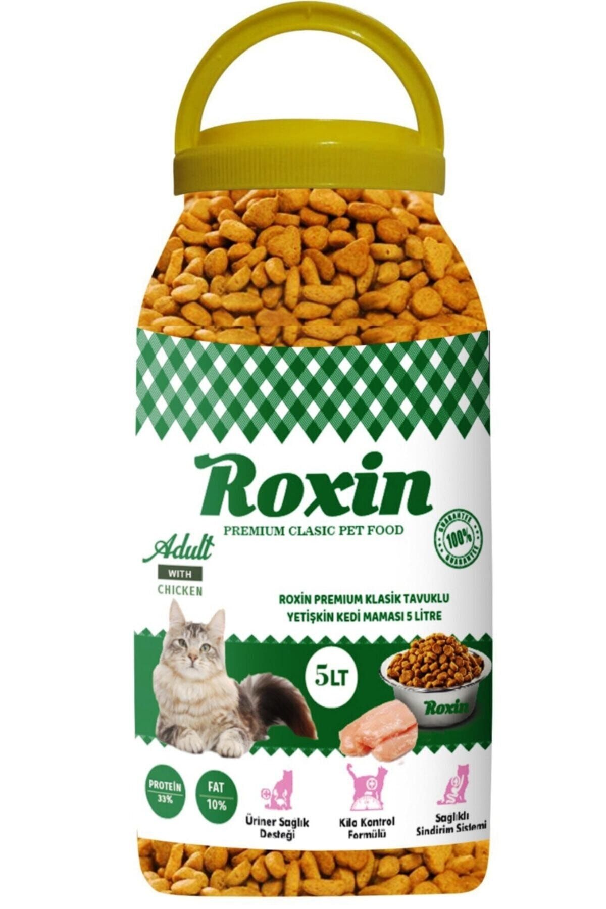 Roxin Premıum Klasik Tavuklu Yetişkin Kedi Maması 5 Lt