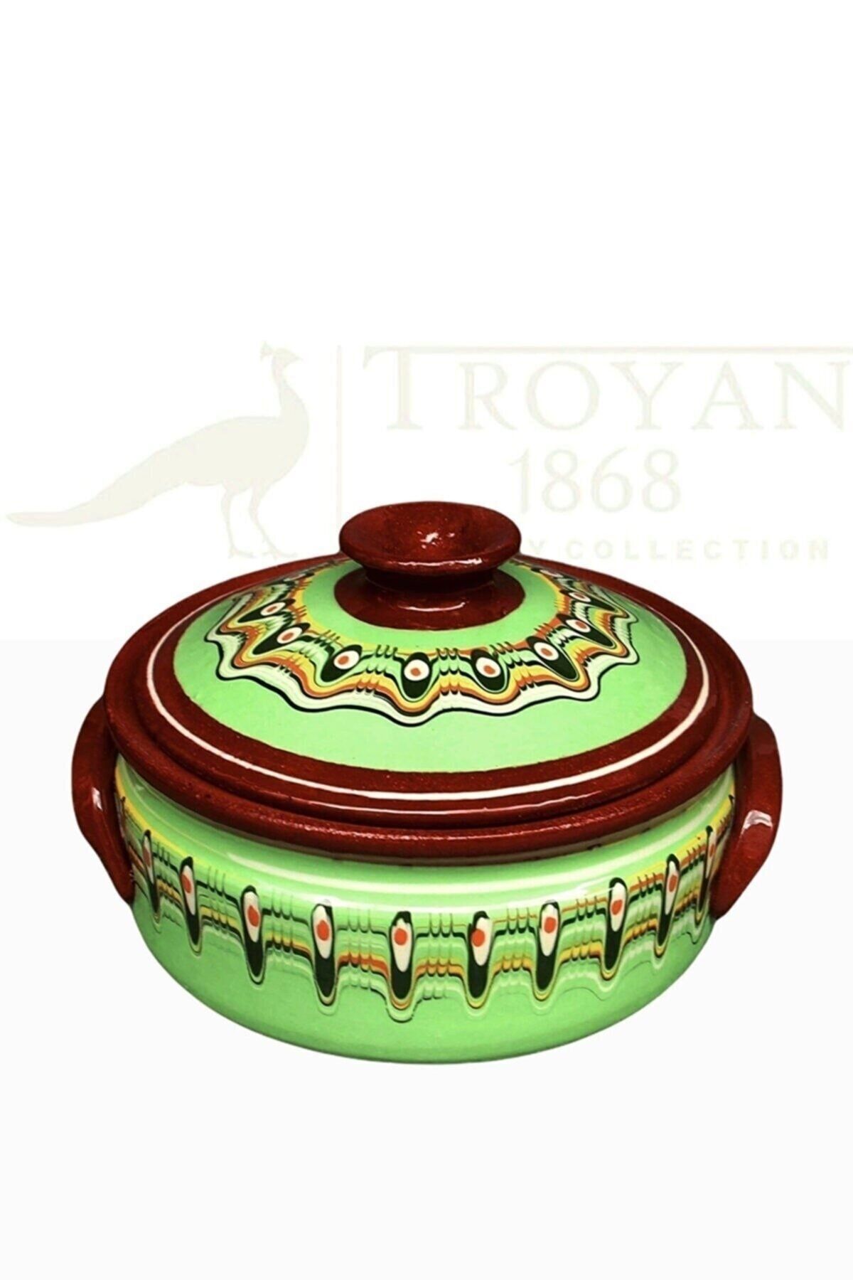 TROYAN 1868 %100 El Boyaması Doğal Sağlıklı Toprak Güveç. Traditional And Modern. Crowns Your Kitchen With Art
