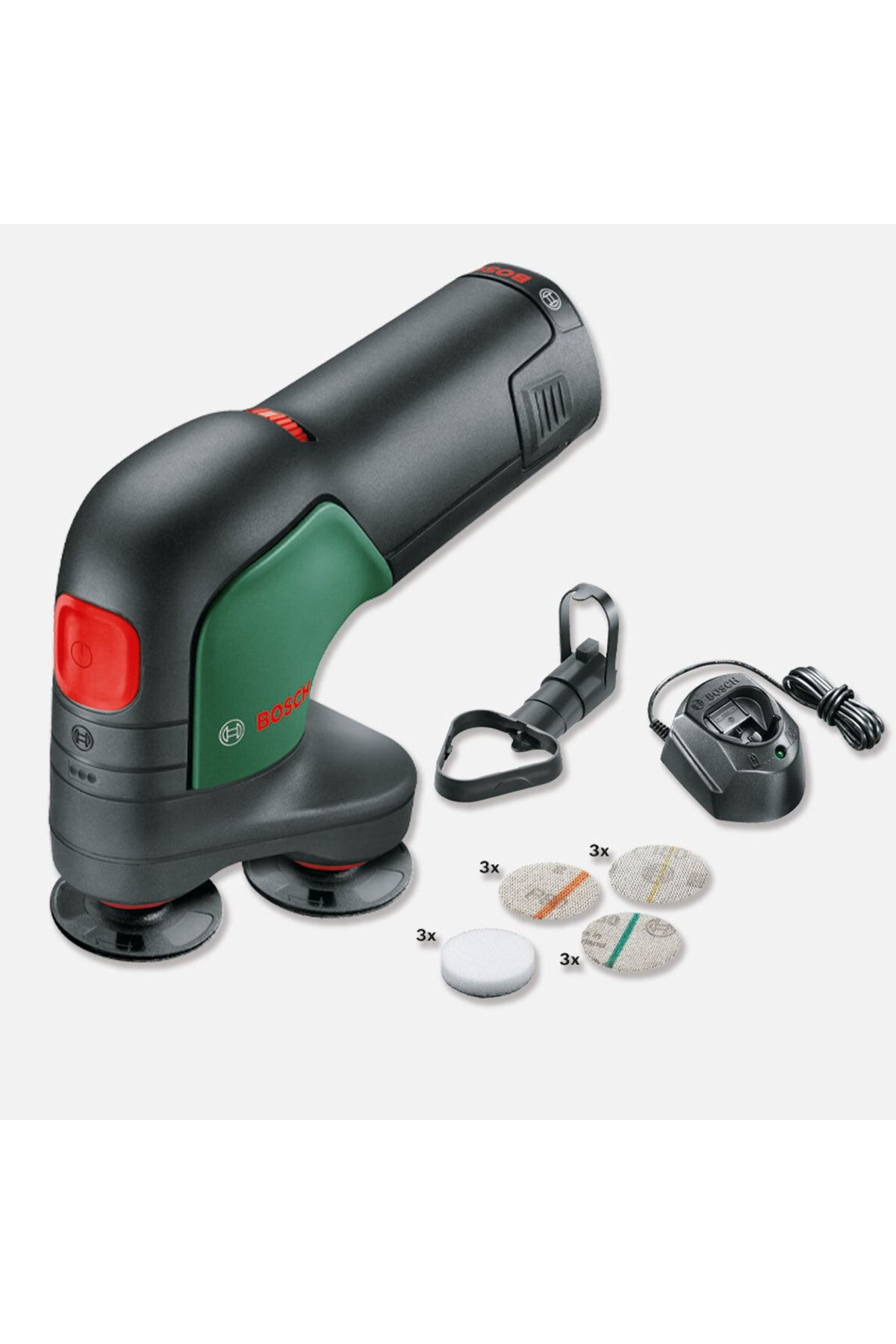 Bosch Easycurvsander 12 2,5ah Tek Akü Diskli Zımpara Ve Polisaj Makinesi 06039c9002