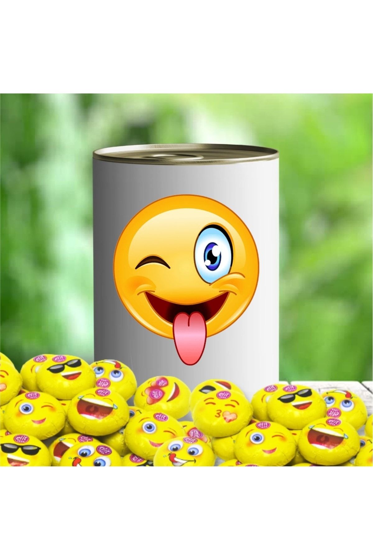 Genel Markalar Goofy Smiley Emojili Çikolata Konservesi E21