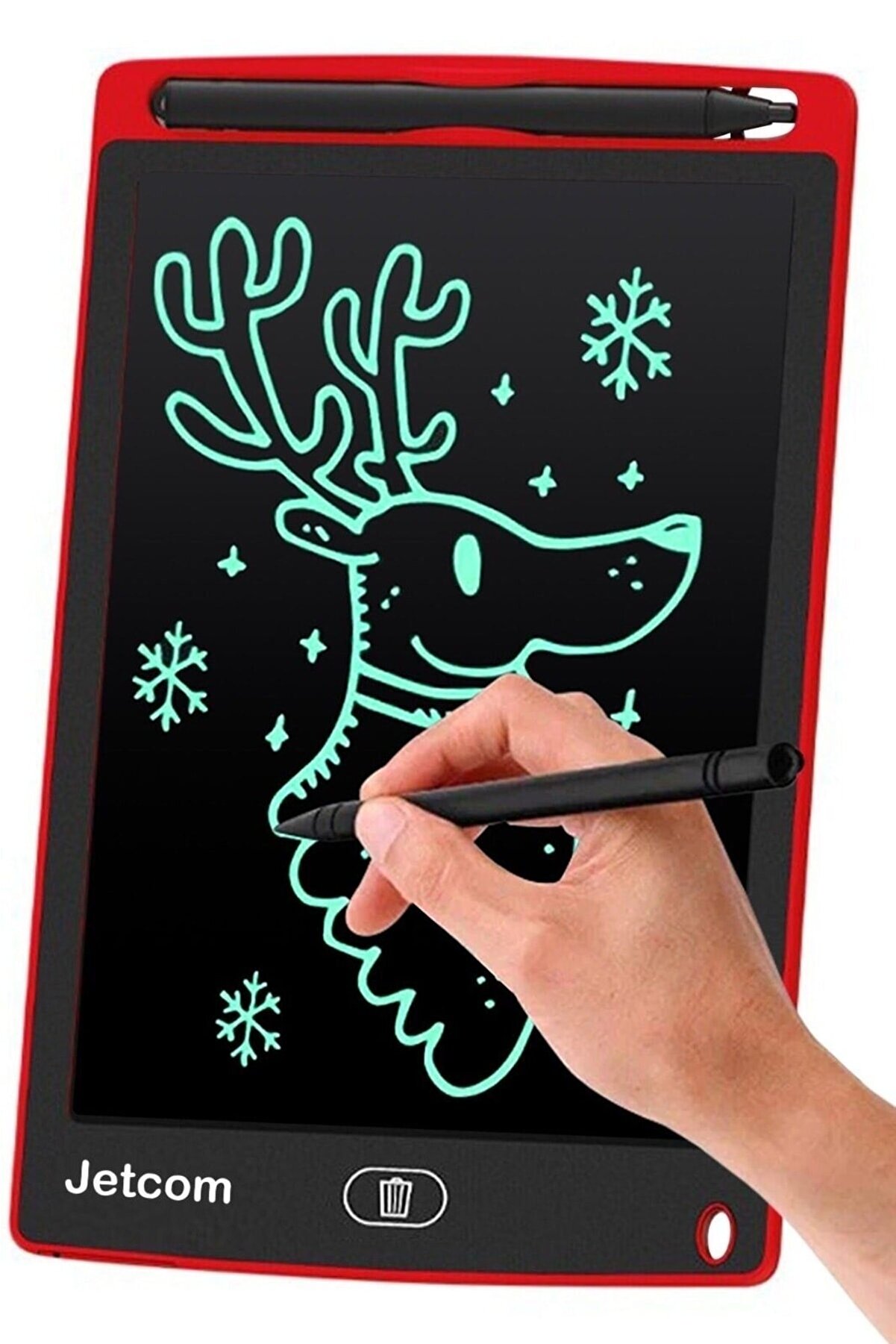 Jetcom Writing Tablet Lcd 8.5 Inç Uyumlu Dijital Kalemli Çizim Yazı Tahtası Grafik Not Yazma Eğitim Tableti