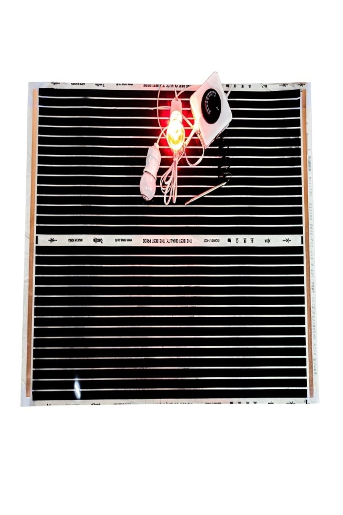 KARAHİSAR KULUÇKA 50x80 Çift Duylu Analog Termostatlı Karışık Renkli Isı Ampüllü Full Set Karbon Film Isıtıcı