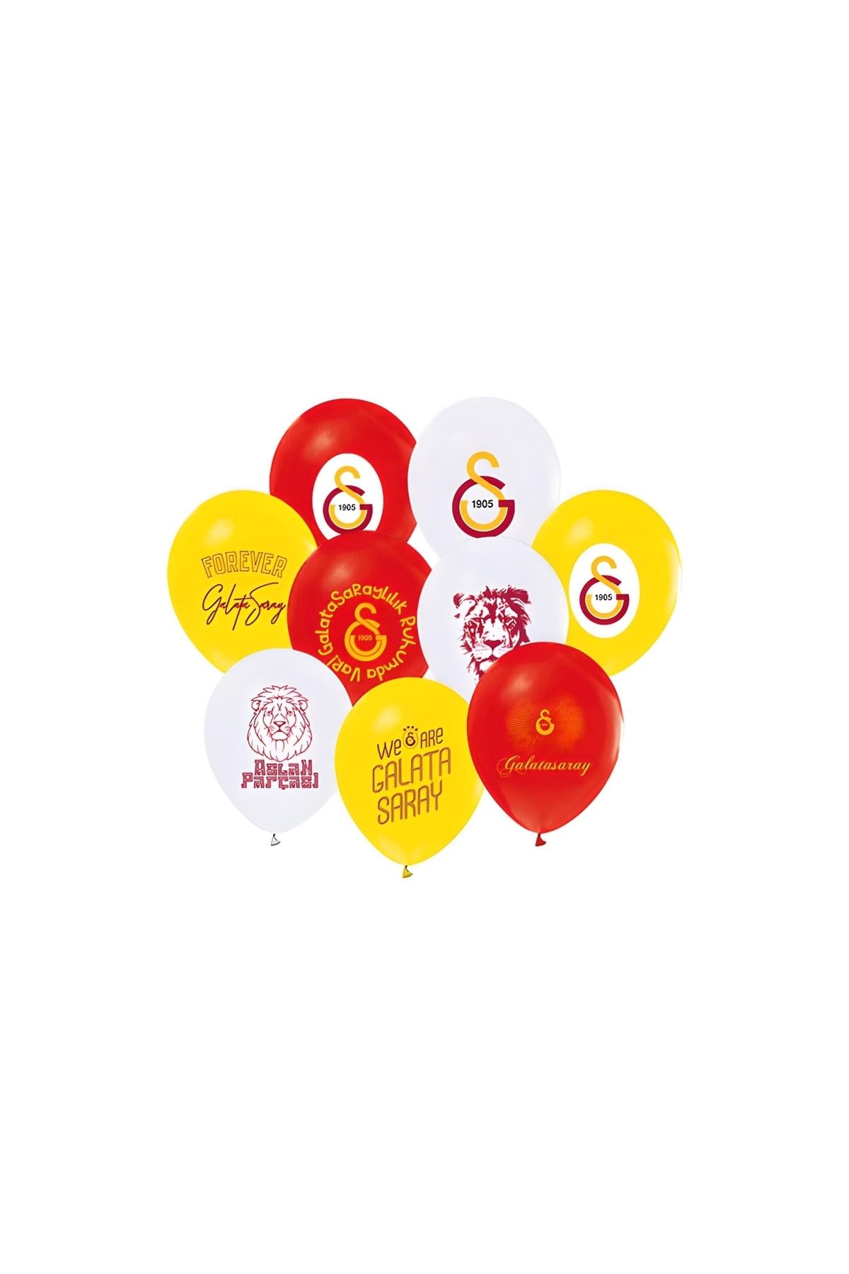Mini Parti Mini Party Store Galatasaray Baskılı 10 Lu Pastel Renk Balon