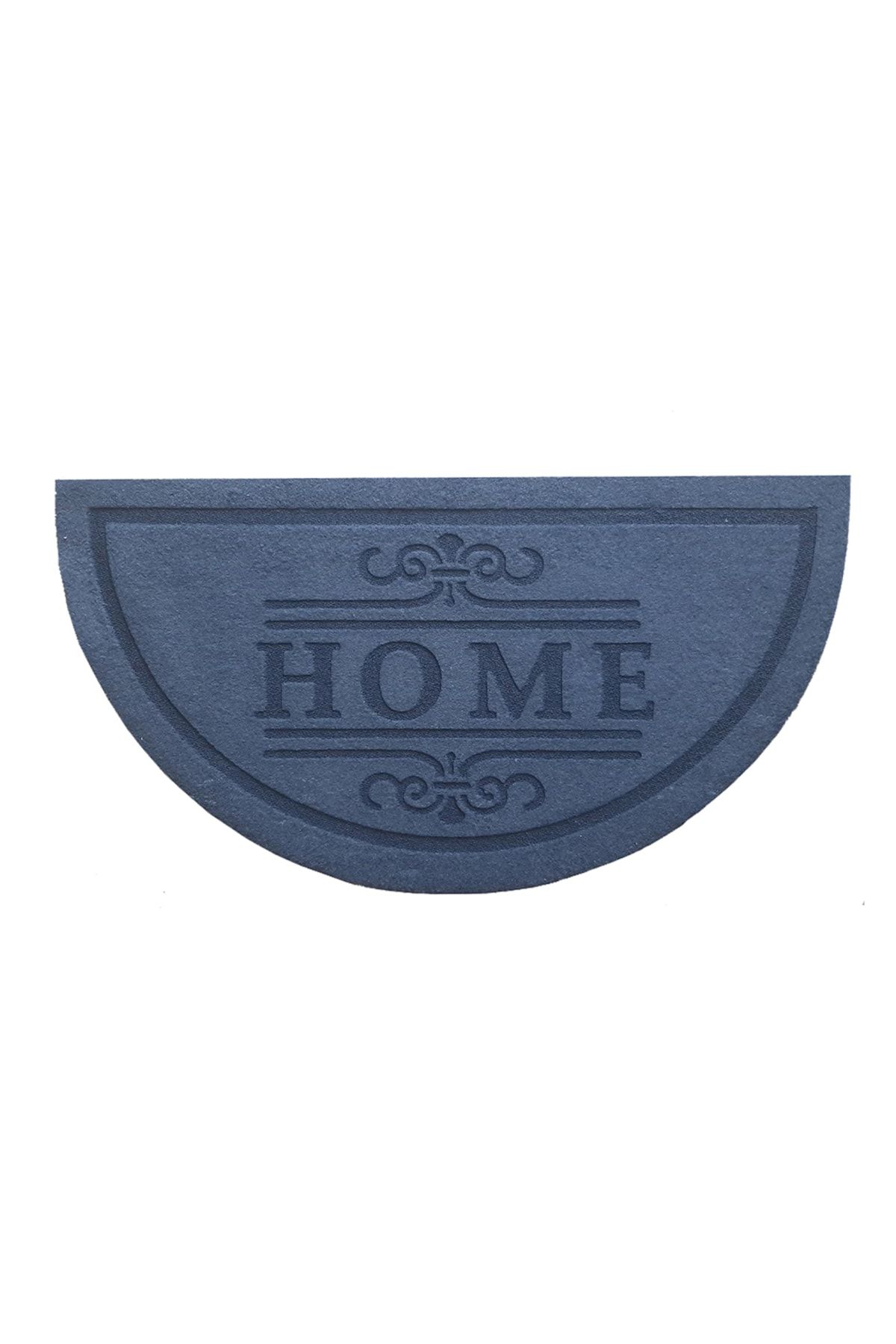 Giz Home Giz Home Parga Yarımay Kapı Önü Paspası - Mavi - 40x 75