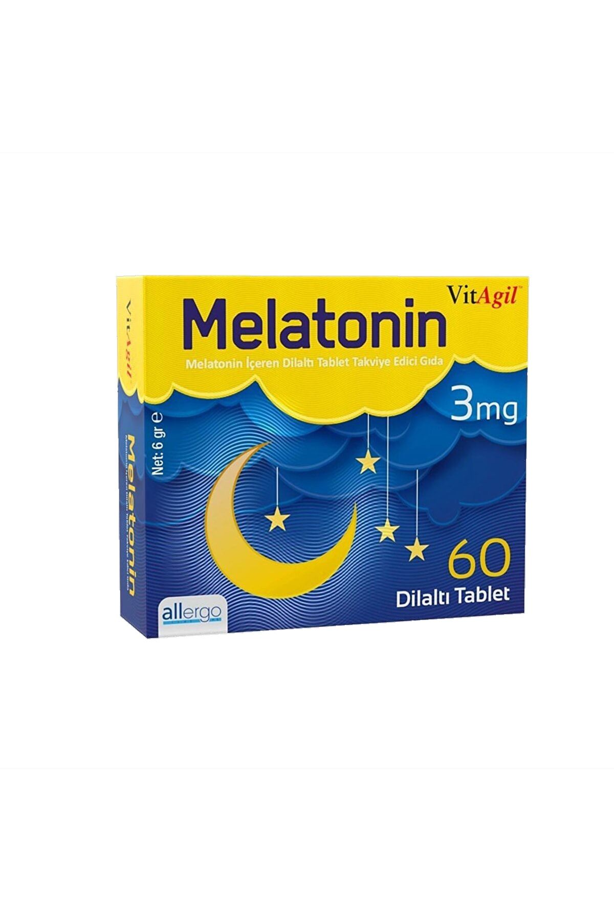 Allergo Vitagil Melatoninn (dilaltıform) 60 Tablet 8697791000801