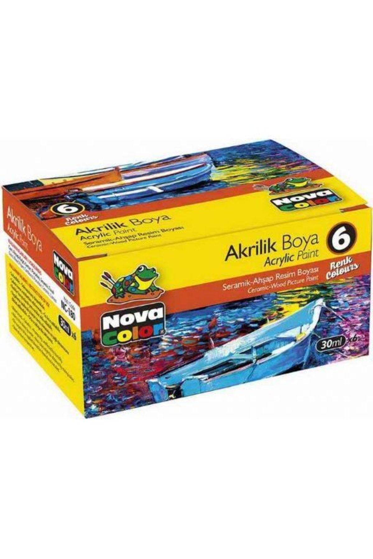 Artdeco Nova Color Akrilik Boya 6 Renk X 30cc