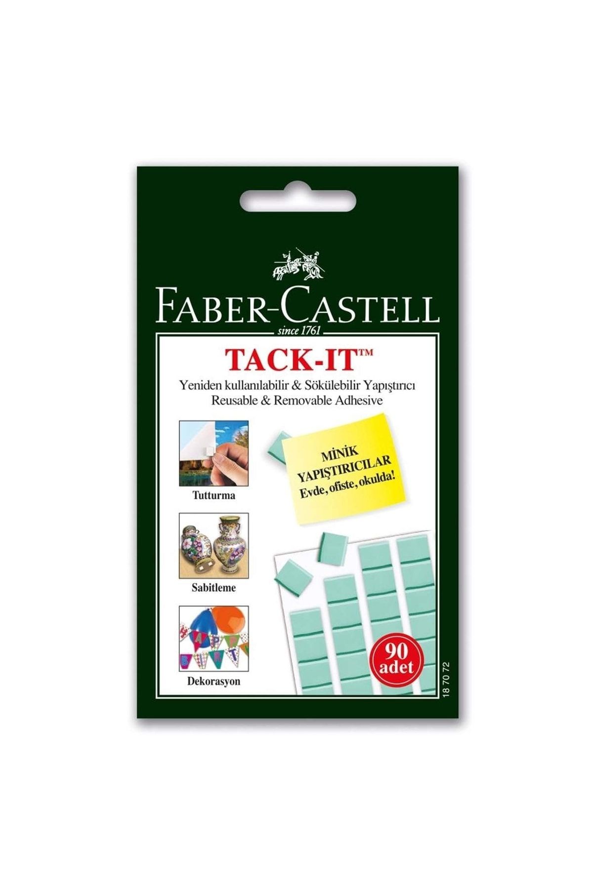 3M Faber Castell 50gr. Tackit Hamur Yapıştırıcı - Yeşil