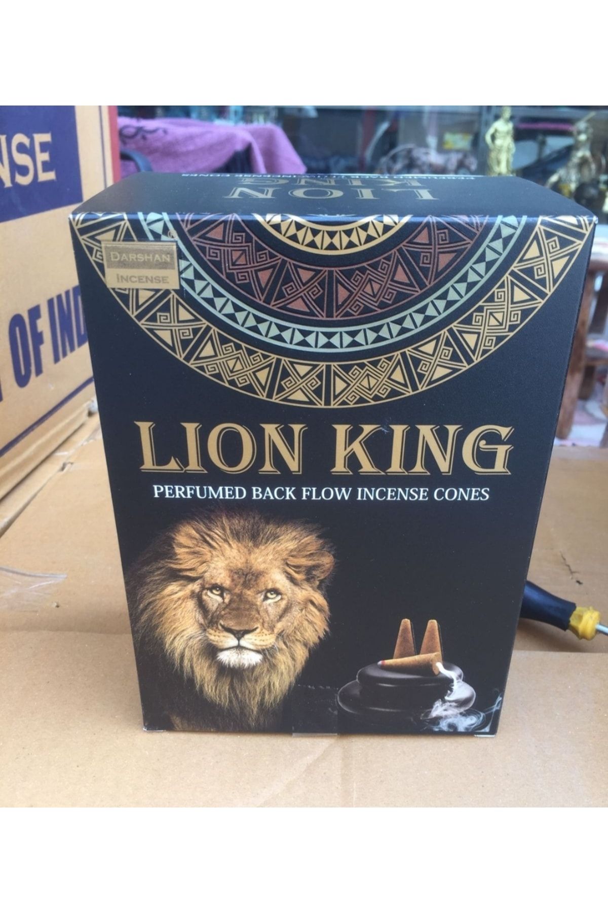 Okçu Lion King / Lion King Geri Akış Tütsü Şelale Konik Backflow Incense Cones 3 Adet /pieces