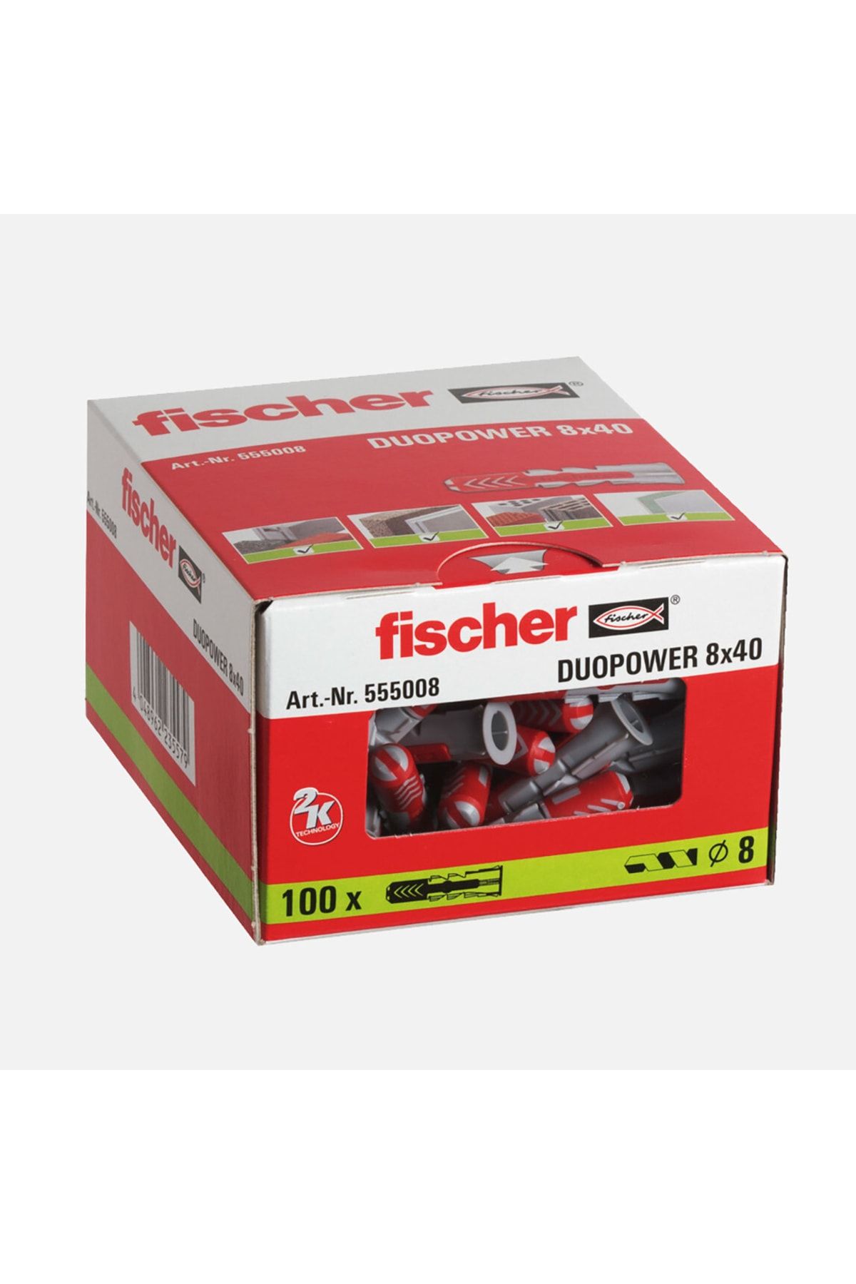 Fischer Duopower 8x40 Dübel 100 adet