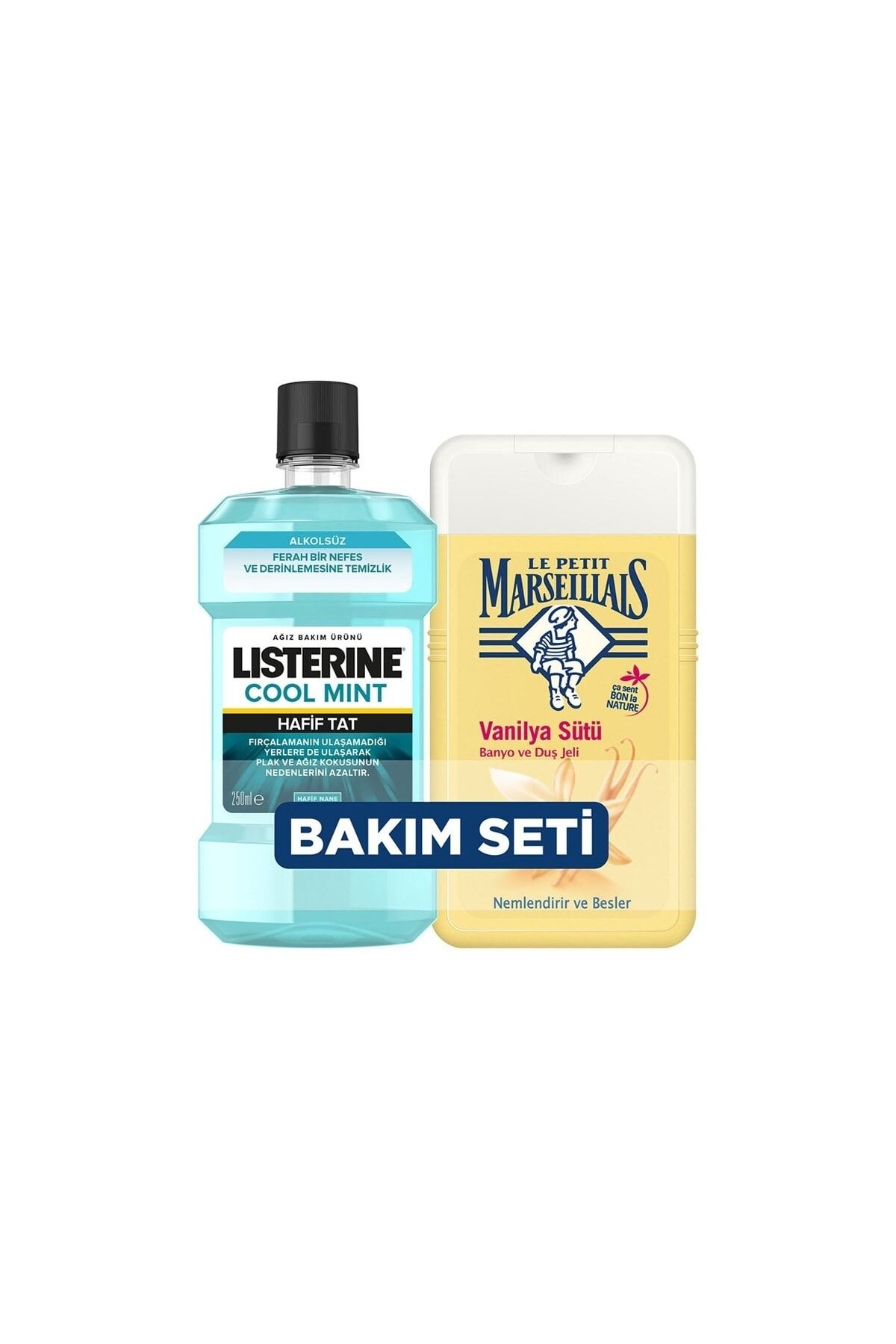 Listerine Cool Mint Ağız Suyu 250 Ml+duş Jeli Vanilya 250 Ml Set