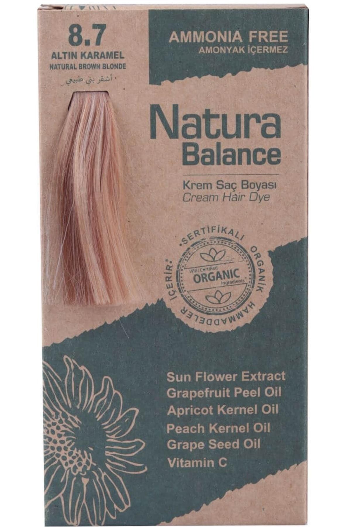 NATURABALANCE Natura Balance Krem Saç Boyası Altın Karamel 8.7