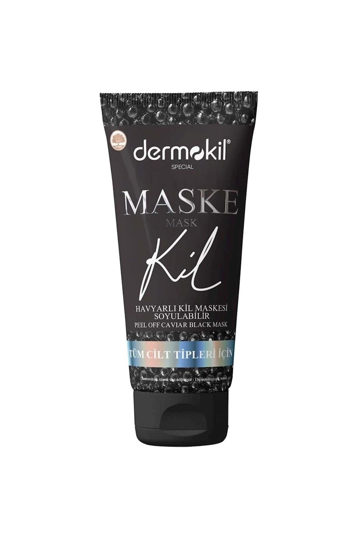 Dermokil Soyulabilir Havyarlı Siyah Kil Maskesi 75 ml (Tüm Cilt Tipleri)