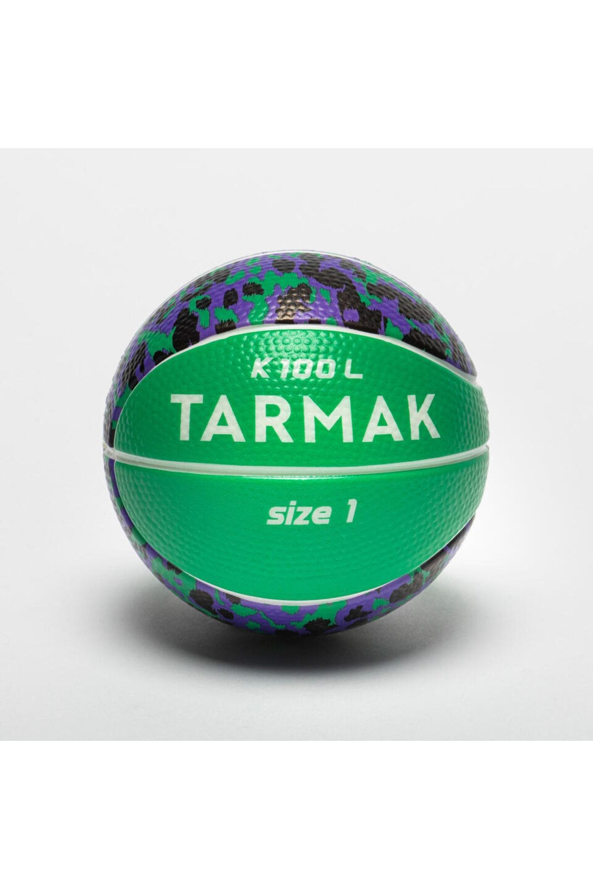 Decathlon Mini Basketbol Topu Iç Ve Dış Mekan Basketbol Topu K100 1 Numara Yeşil Siyah