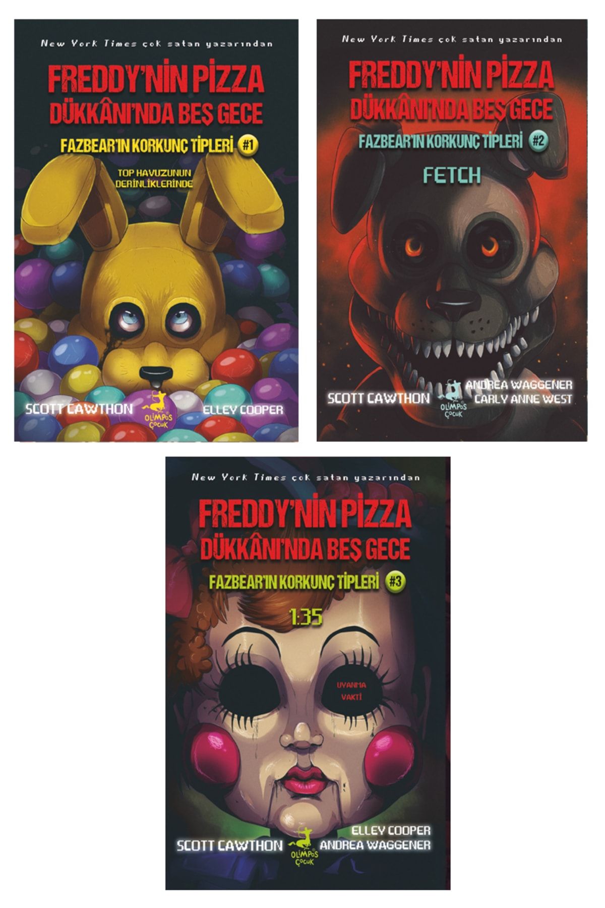 OLİMPOS ÇOCUK Freddy’nin Pizza Dükkânı’nda Beş Gece: Fazbear Serisi 3 Kitap Takım