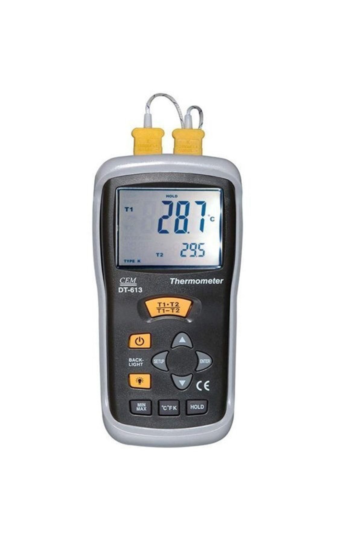 Cem Dt-613 K Tipi Prob Bağlanabilen 2 Kanallı Termometre