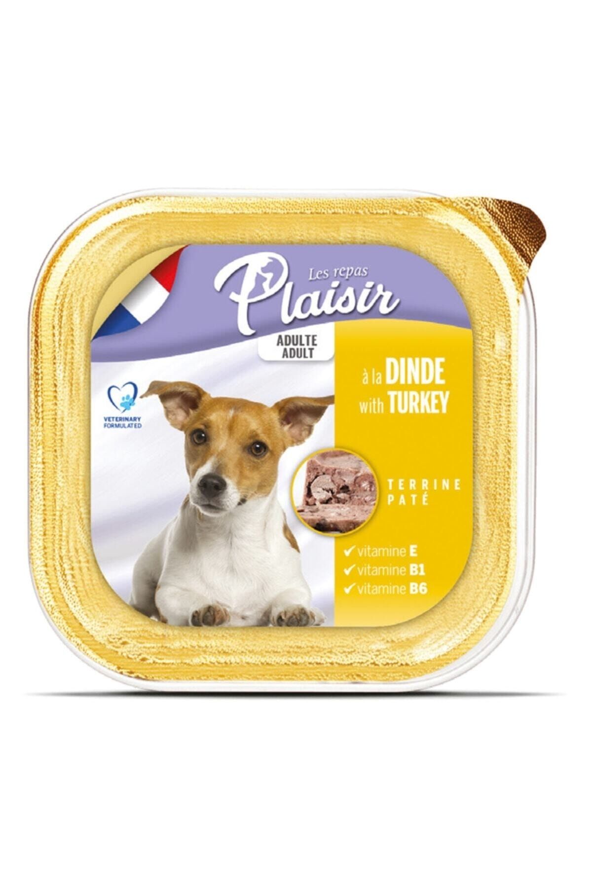 Plaisir Pate Hindi Etli Yetişkin Köpek Konservesi 150 gr X 6 Adet