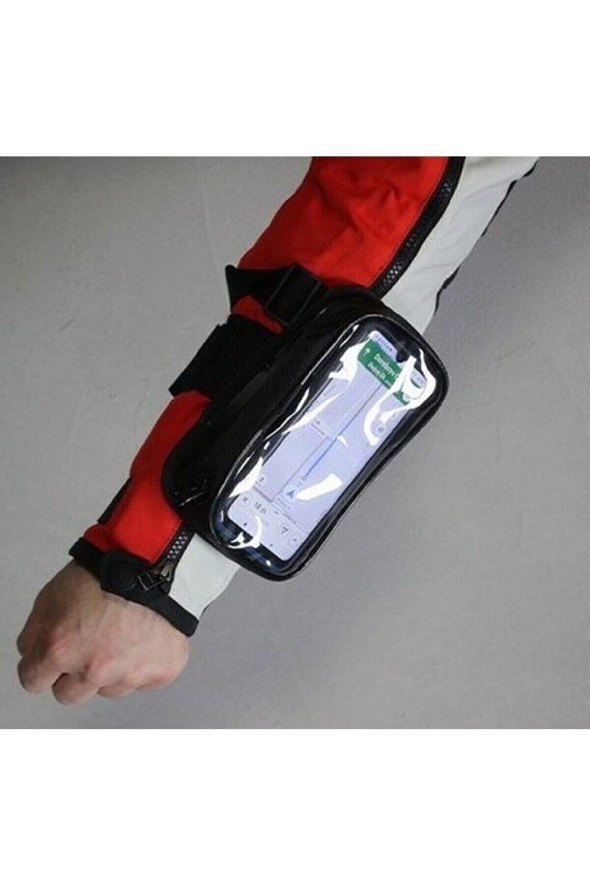 Kastel Motosiklet Kola Takılan Çantalı Telefon Tutucu