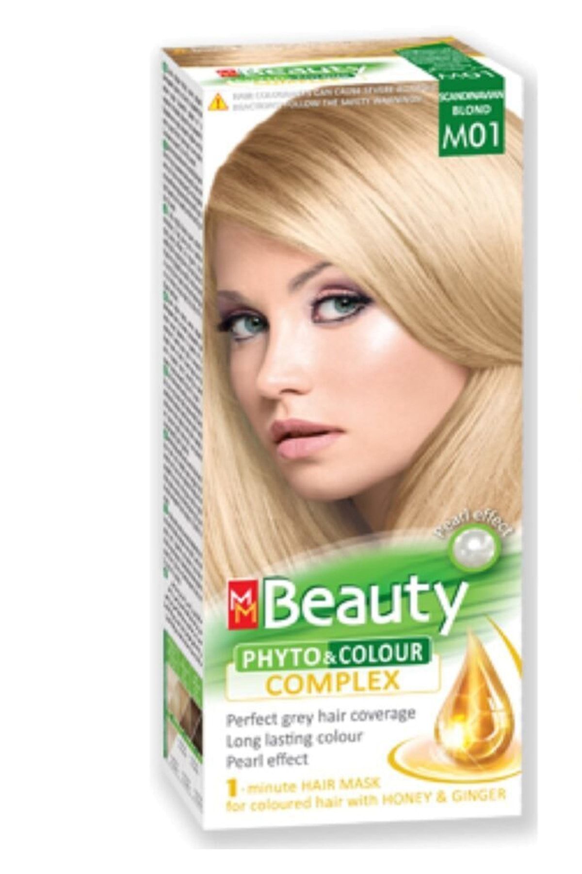 MM Beauty Saç Boyası M01 ( Platin Kumral ) Set Boya