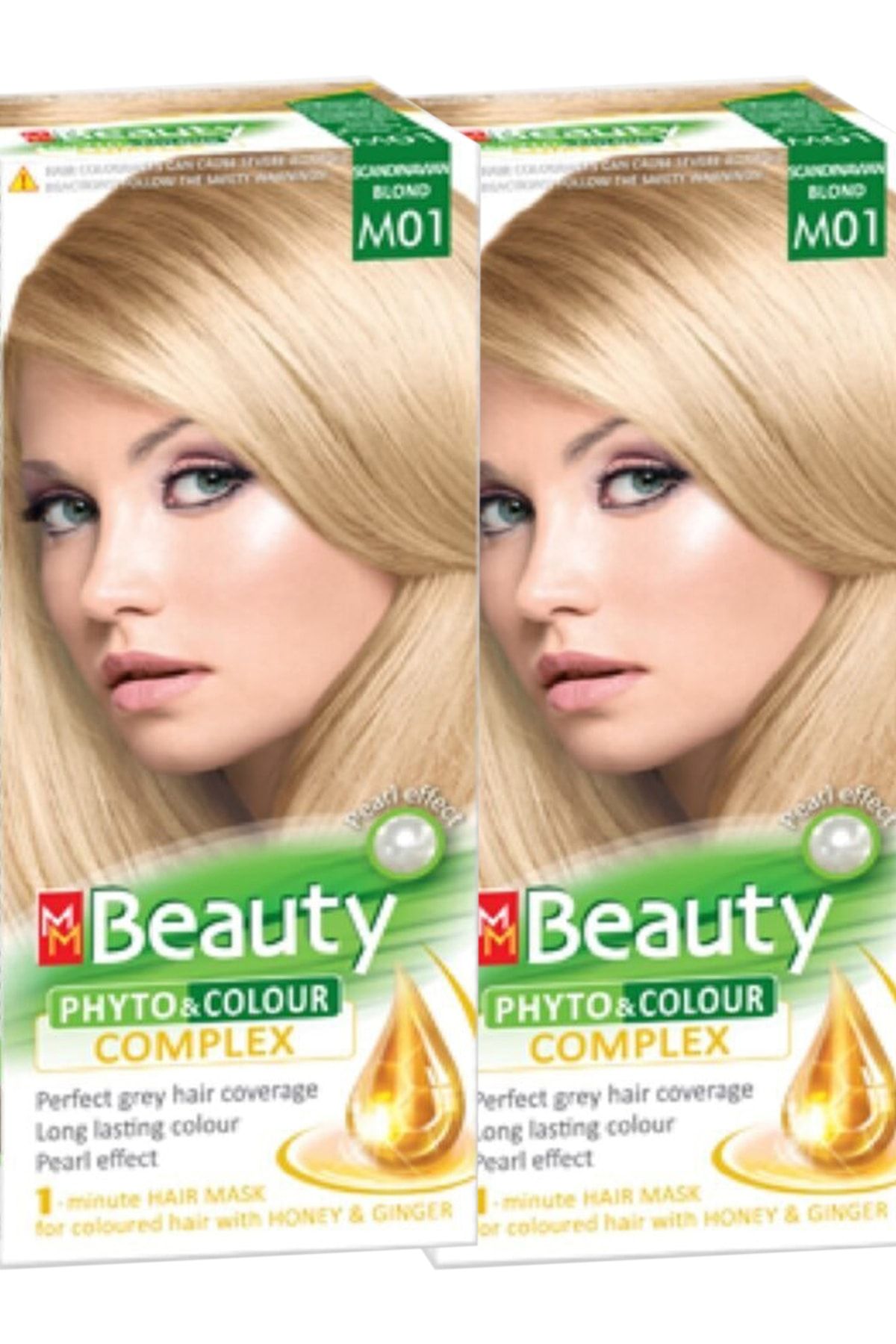 MM Beauty Saç Boyası M 01 ( Platin Kumral ) Set Boya 2'li Set