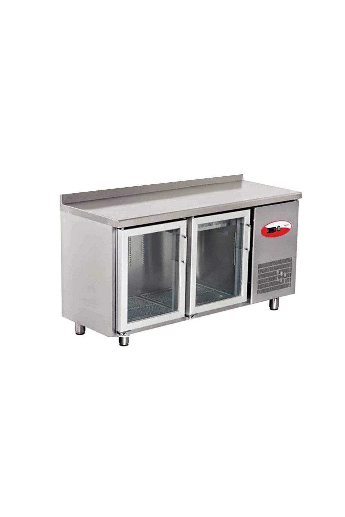 Empero Tezgah Tipi Buzdolabı (Fanlı) - 2 Cam Kapılı - 150x70x85 Cm