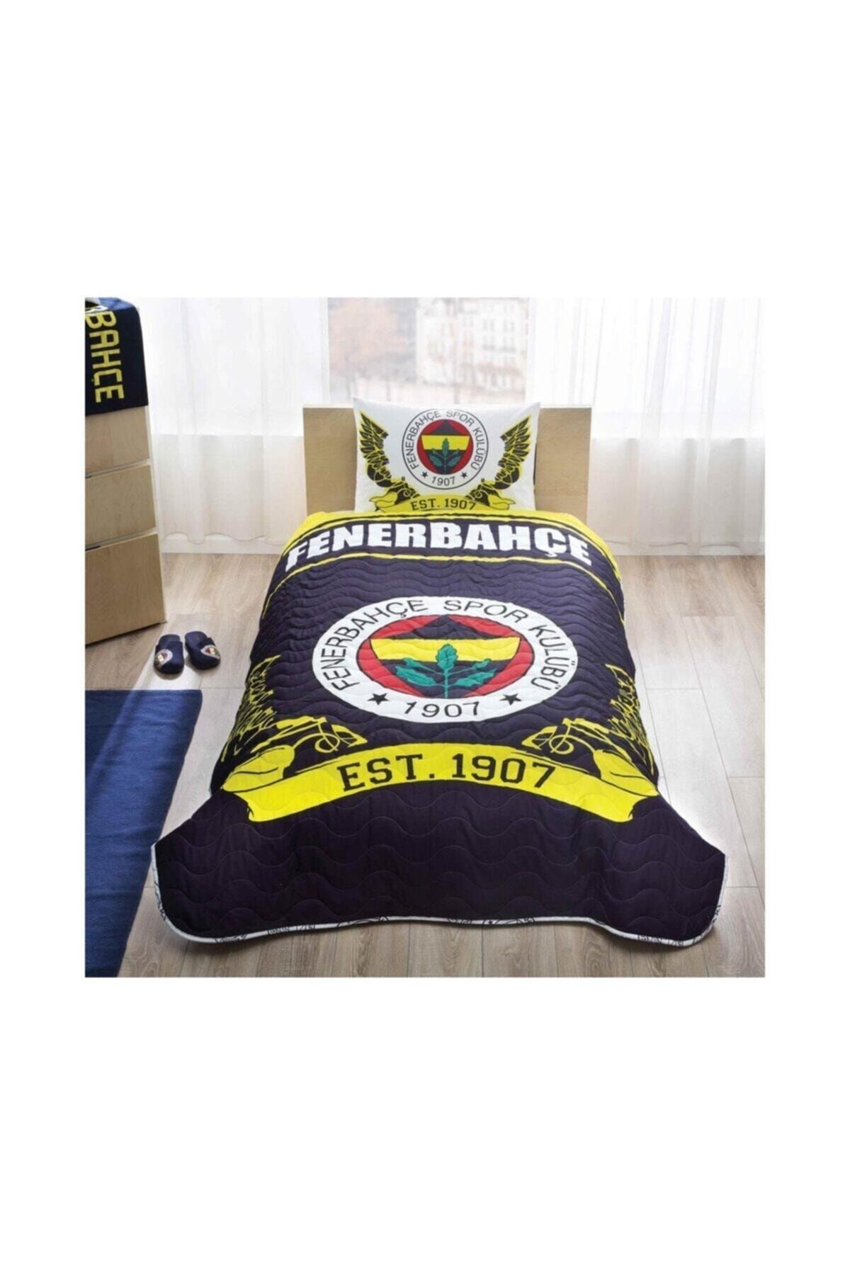 Taç Lisanslı Fenerbahçe Yatak Örtüsü Fb Logo