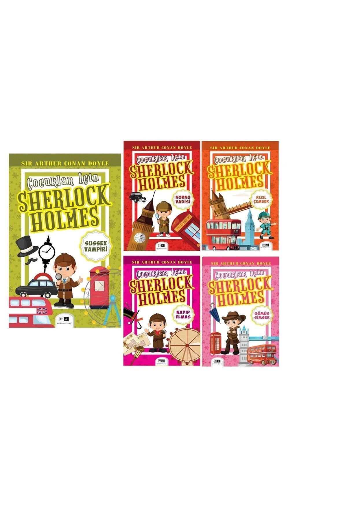 Mirhan Kitap Çocuklar Için Sherlock Holmes 5 Kitap Set & 2