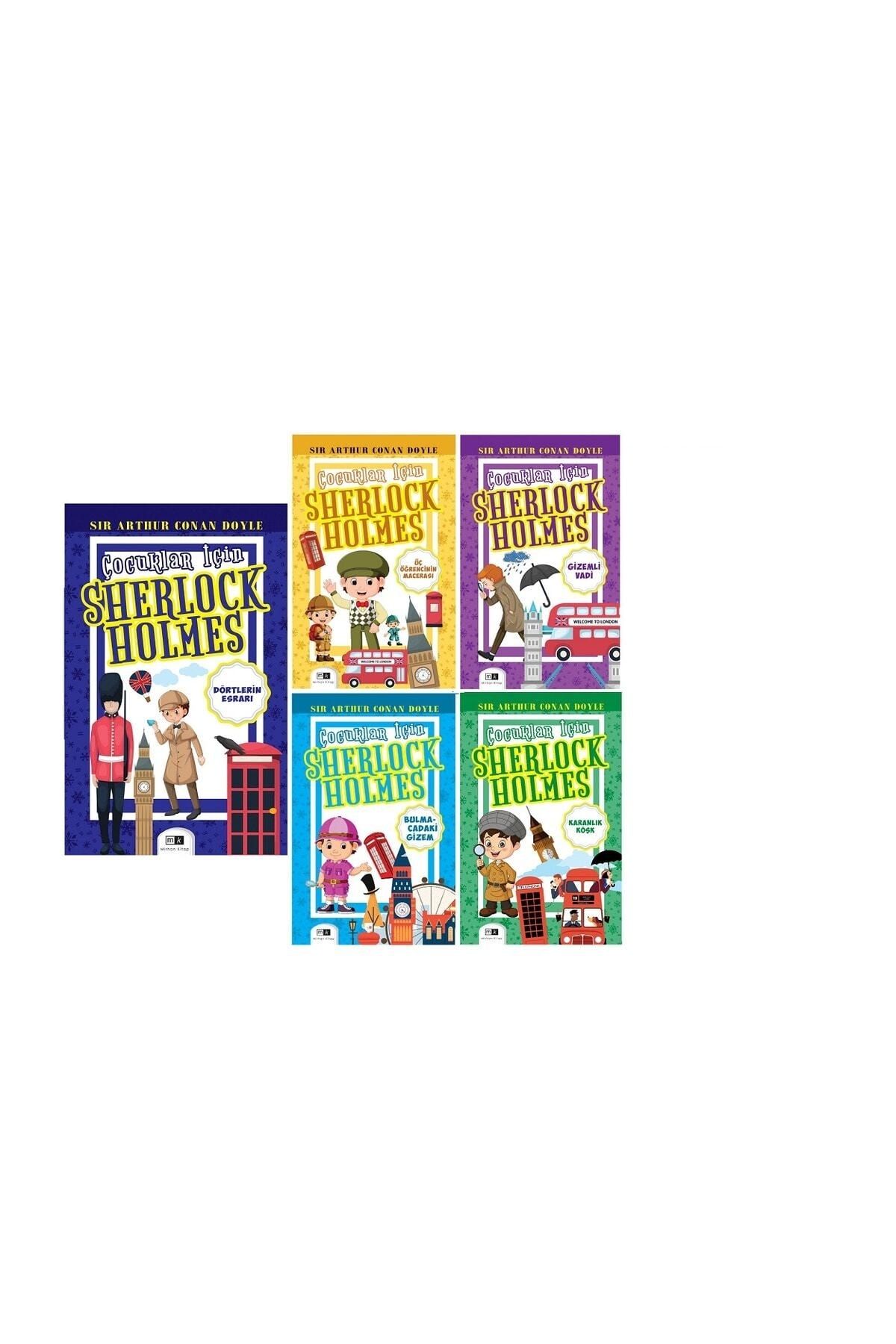 Mirhan Kitap Çocuklar Için Sherlock Holmes 5 Kitap Set & 1
