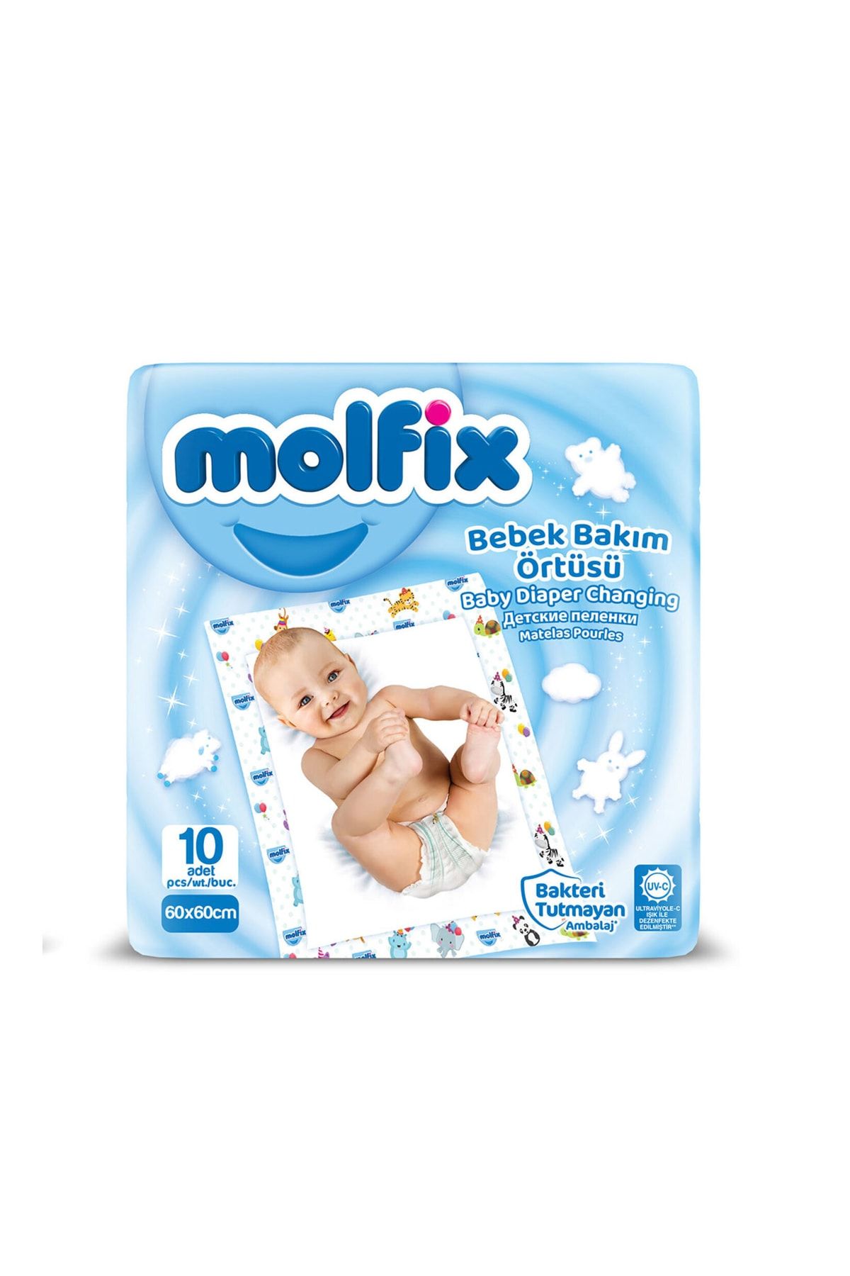 Molfix Bebek Bakım Örtüsü 60x60 cm 10 Adet