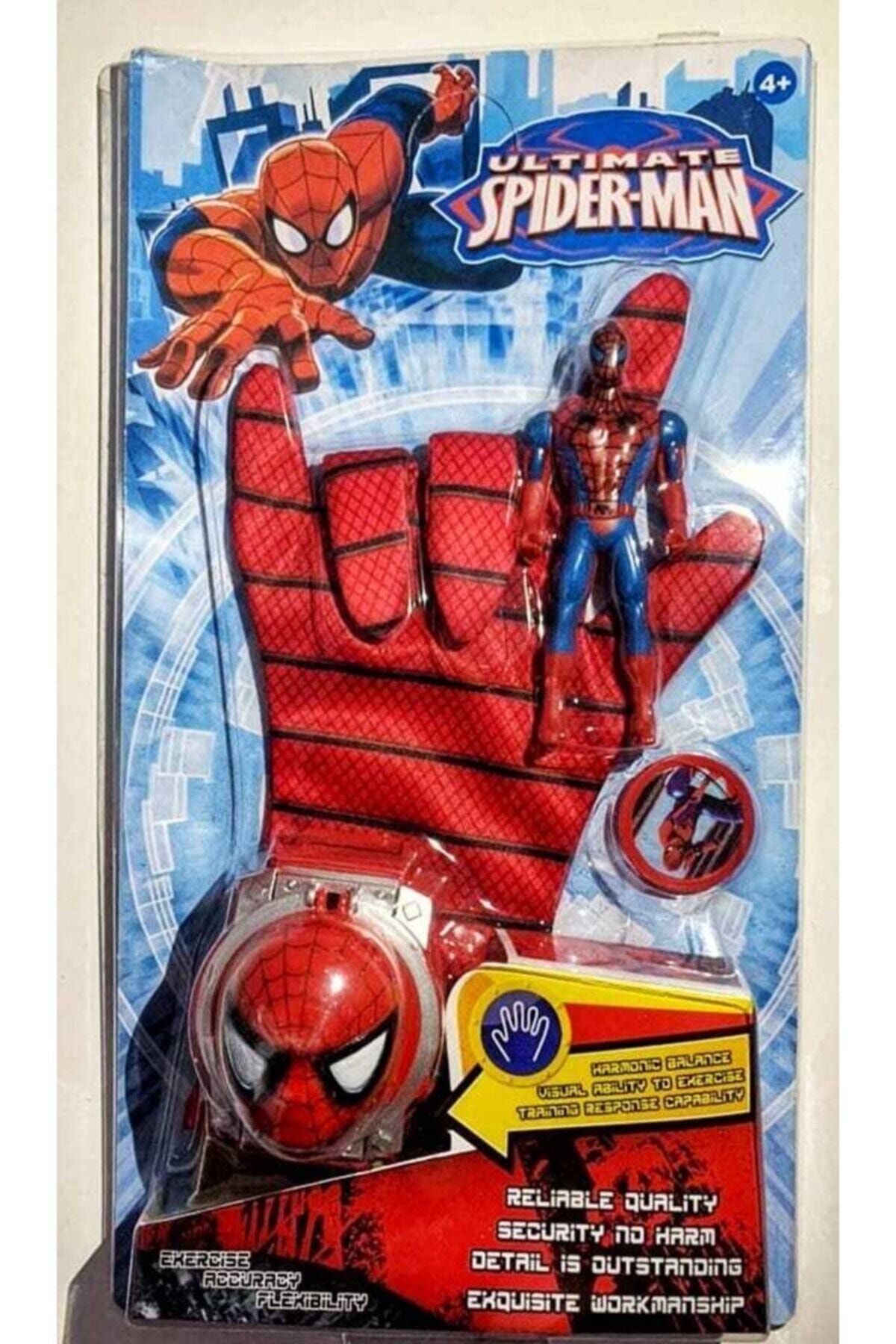 Kardelen Spiderman Disk Atan Eldiven - Spiderman Figürlü Eldiven Seti