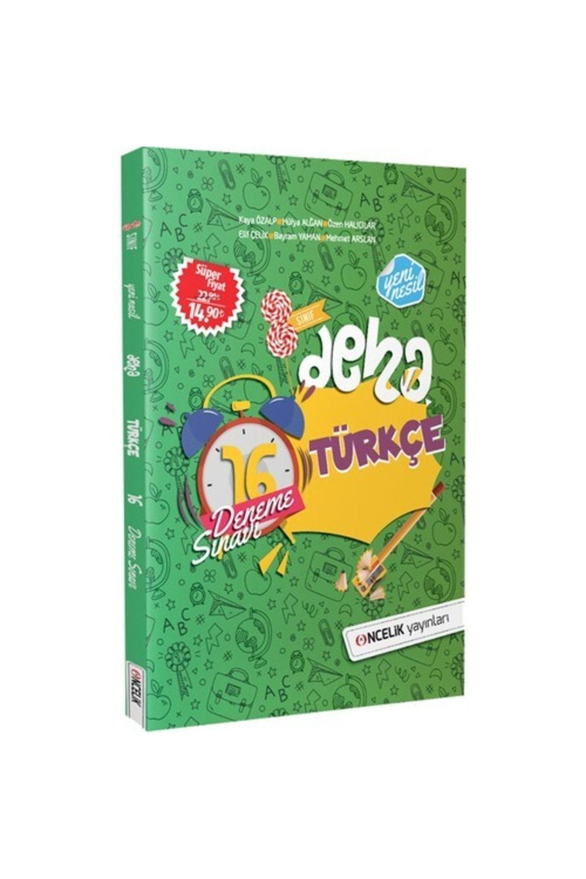 Hiper Zeka Yayınları Deha 8. Sınıf Türkçe 16 Deneme Sınavı Yeni Nesil Hipstk076