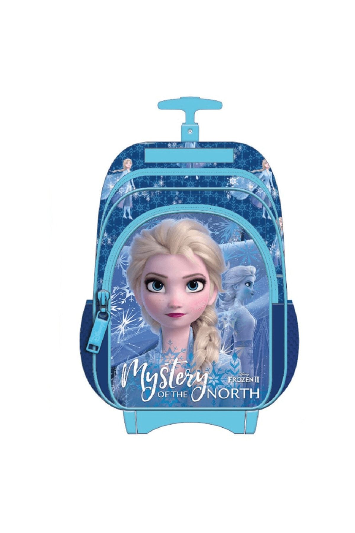 Frozen Elsa Lisanslı Tekerlekli Çekçekli Okul Çantası