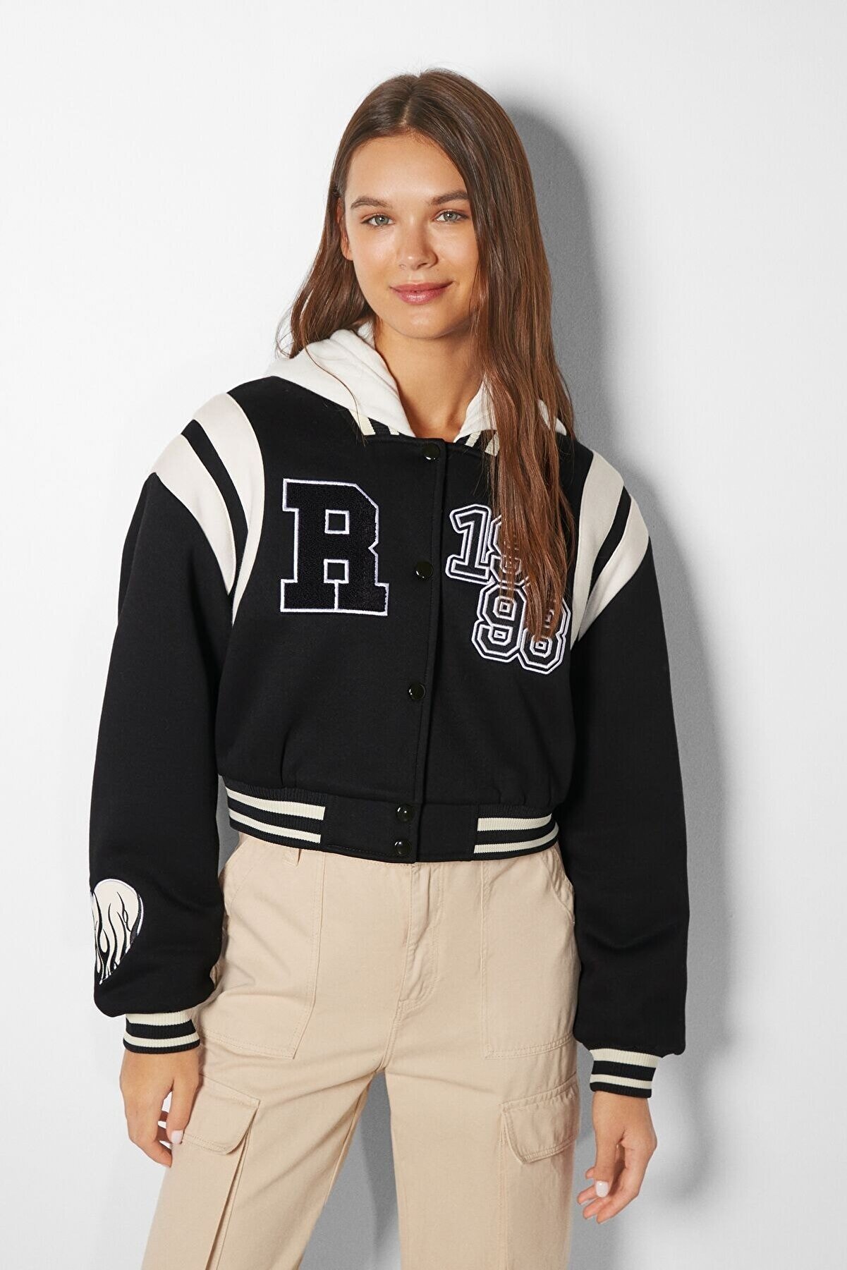 Bershka Crop Kolej Ceket Fiyat Yorumlar Trendyol