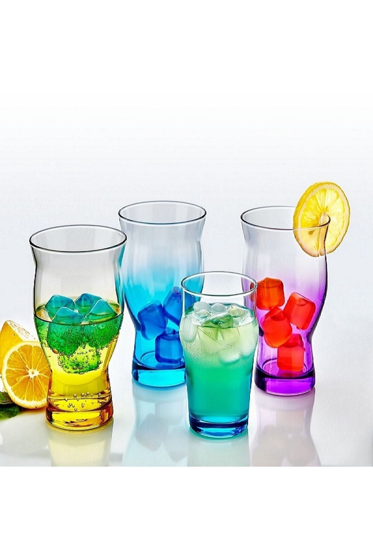 SIGMA GLASS 2'li Renkli Meşrubat Bardağı 480 Cc