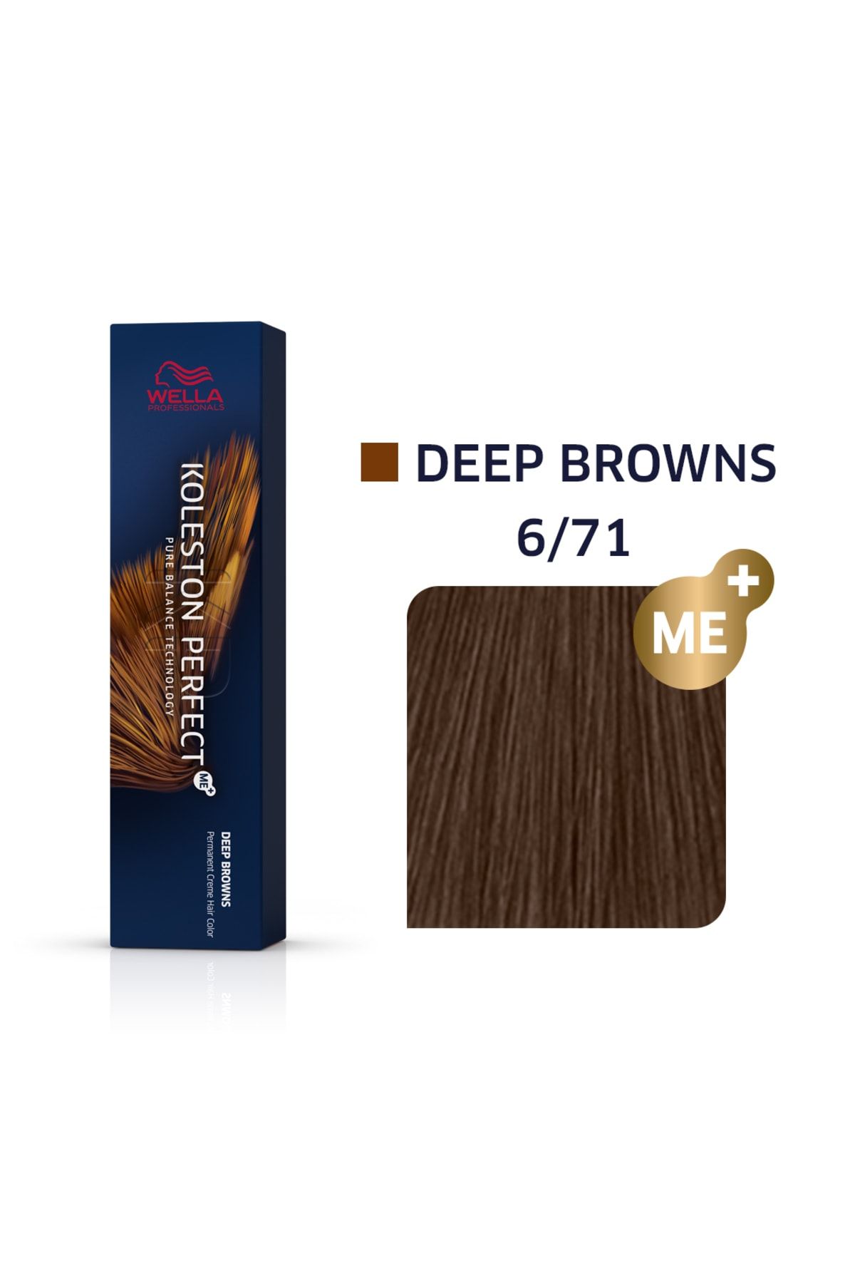 wella Professionals Koleston Perfect Me+ 6/71 Deep Browns Kalıcı Saç Boyası 60 Ml