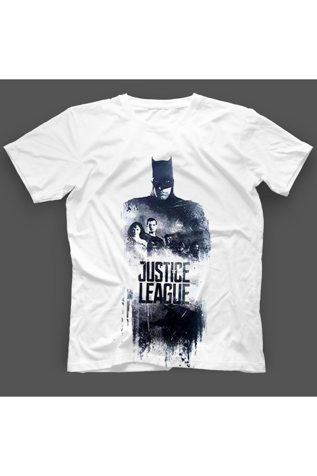 Batman Justice League Lisansli Beyaz Tshirt