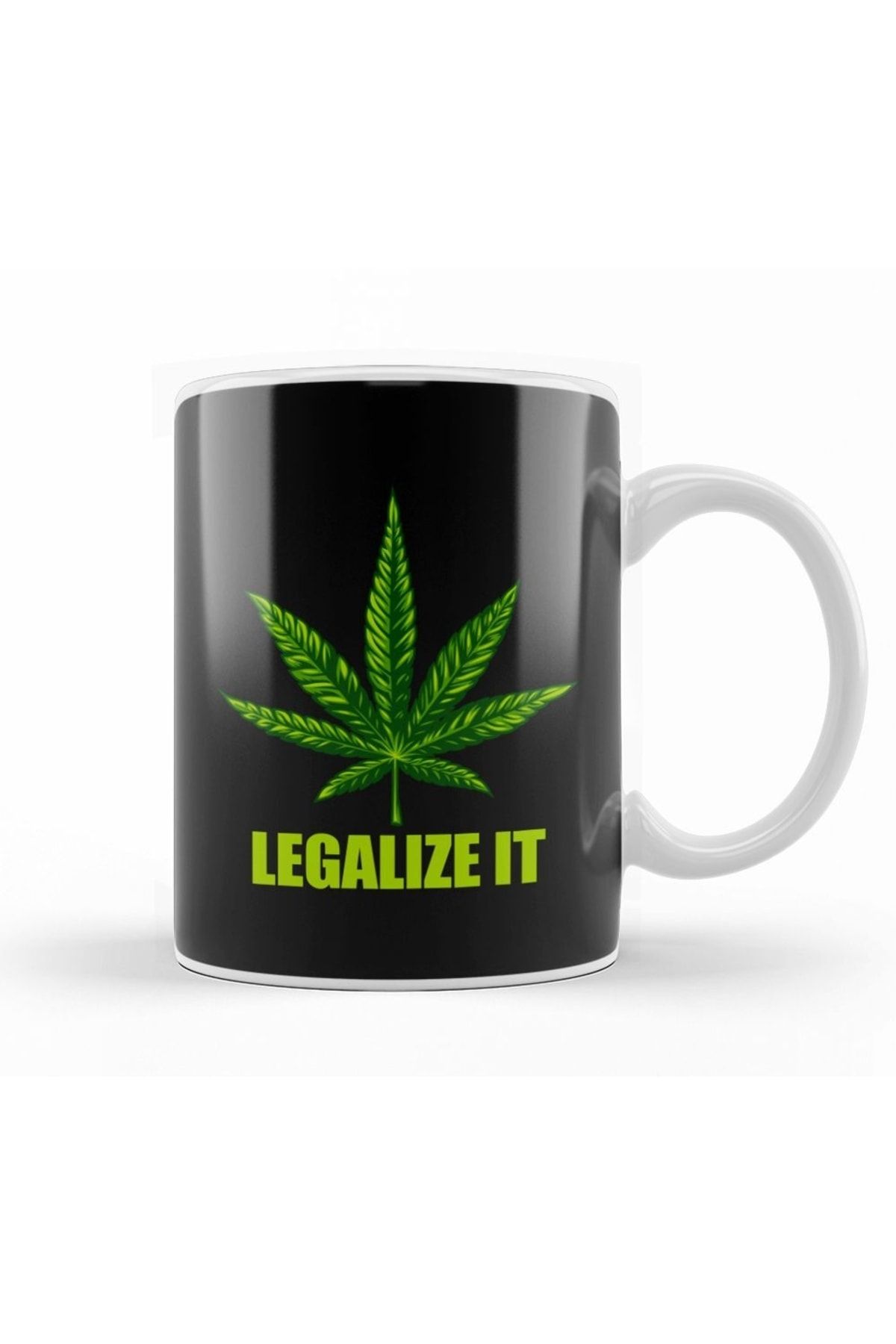 Humuts Weed Legalize It Marijuana Cannabis Kupa Bardak Porselen