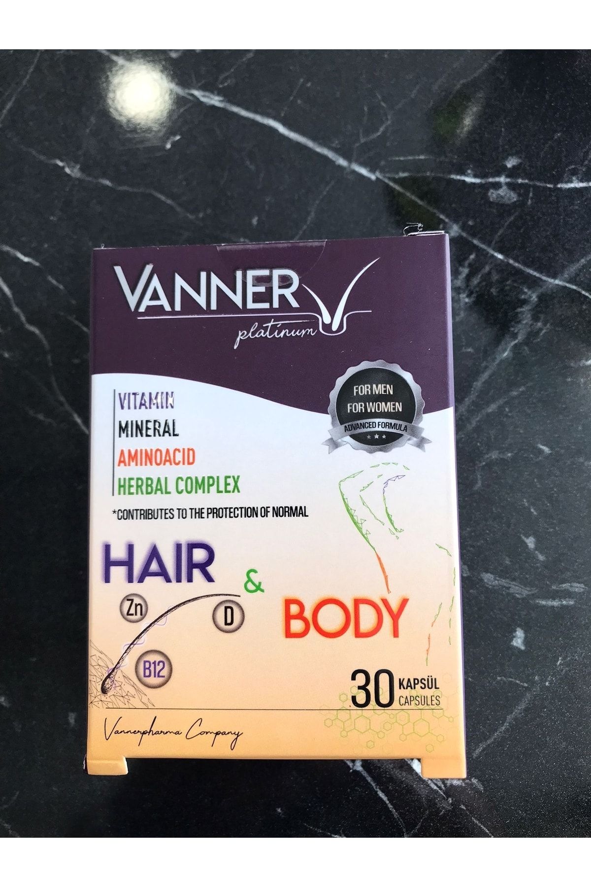 vannerpharma Vanner Platinum Hair&body Multivitamin 30 Kapsül