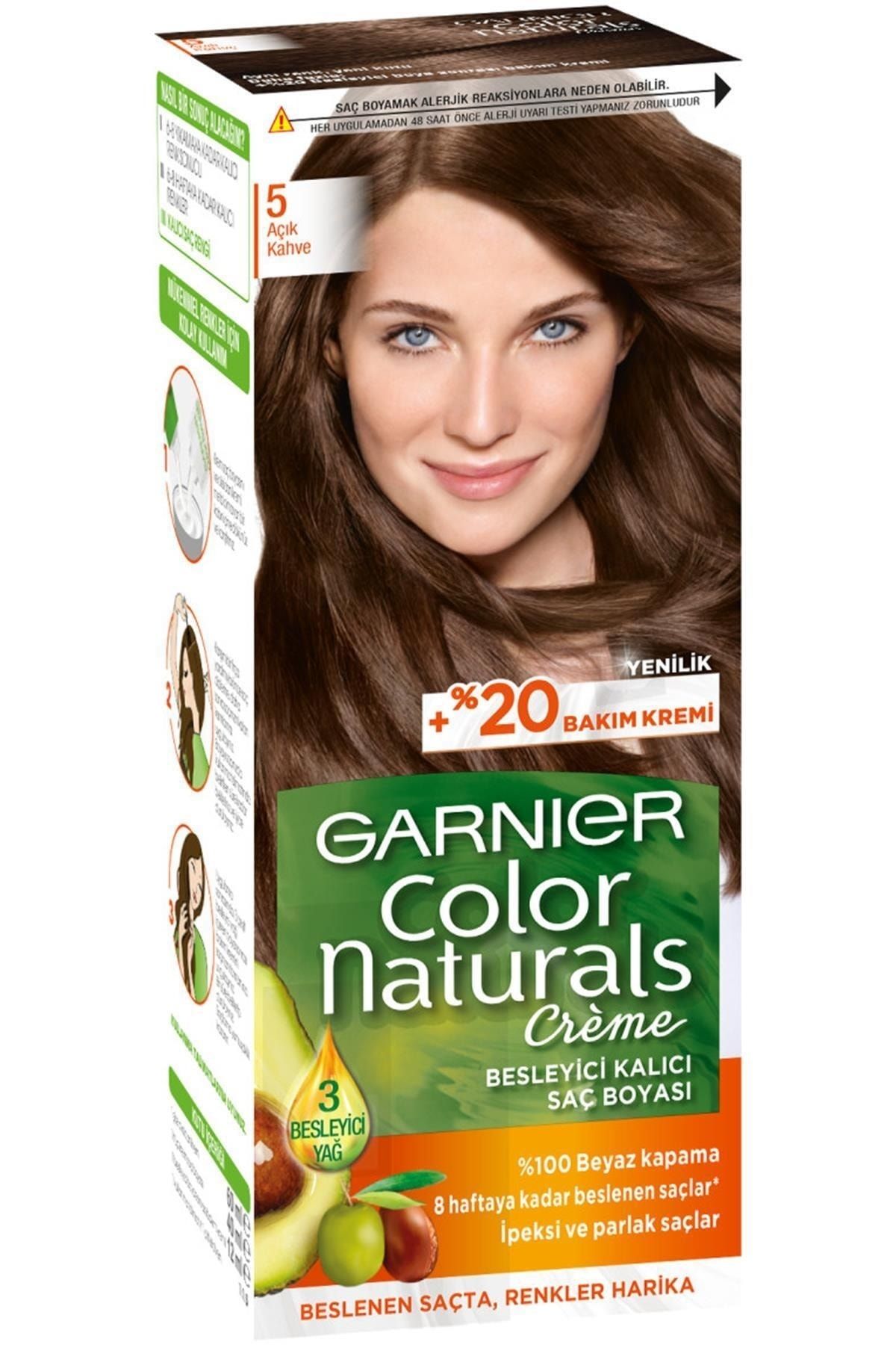 Garnier Marka: Saç Boyası Color Natural Açık Kahve-5 Kategori: Saç Boyası