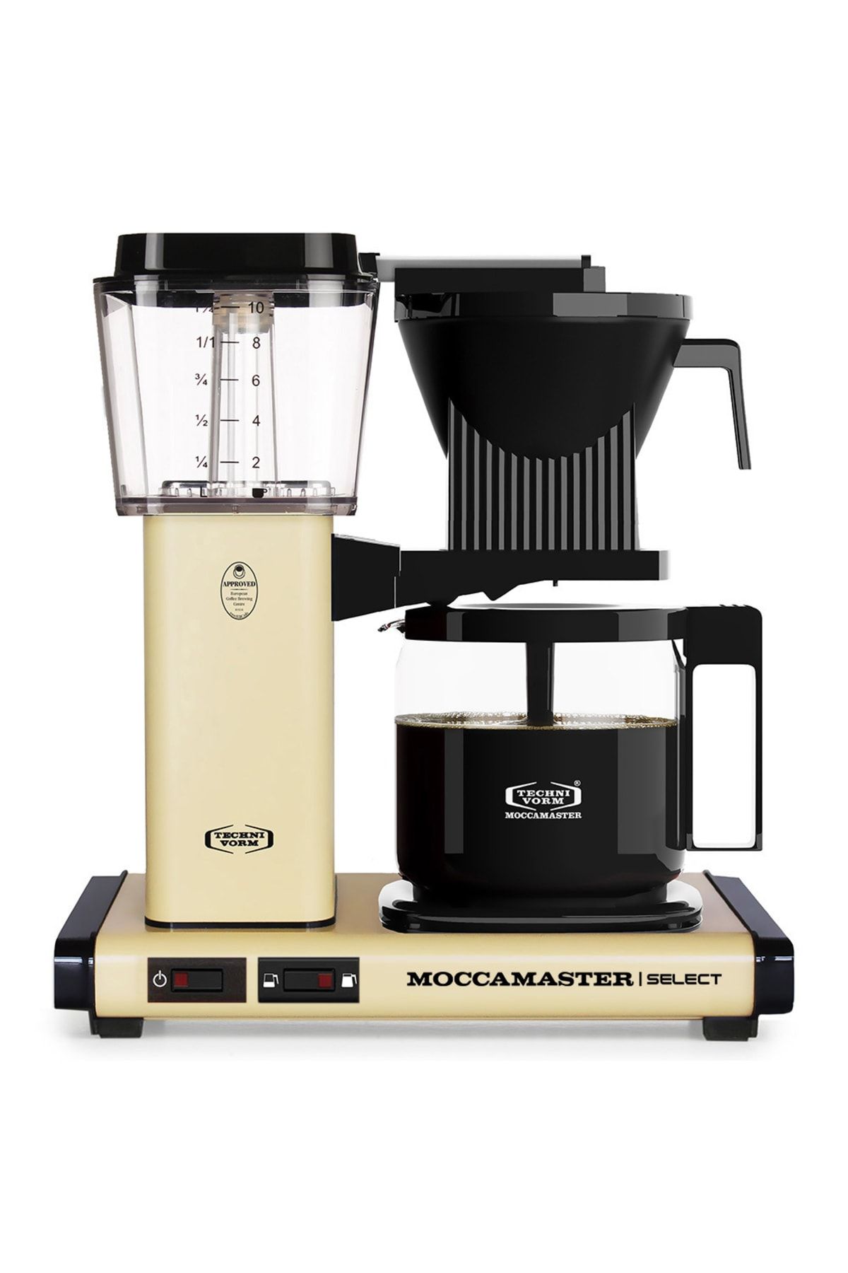 Moccamaster Kbg Select Filtre Kahve Makinesi Cam Potlu Pastel Sarı