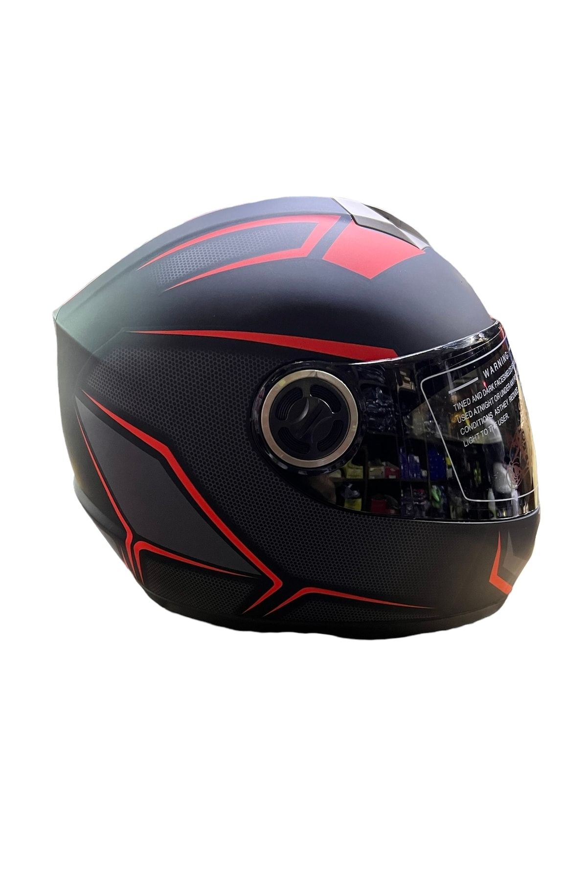 RSV Carbon Fr-012 Full Face Motorsiklet Kaskı ( Siyah Vizörlü )
