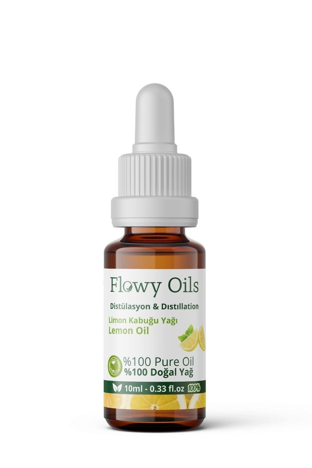 Flowy Oils Limon Kabuğu Yağı %100 Doğal Bitkisel Uçucu Yağ Lemon Peel Oil 10ml