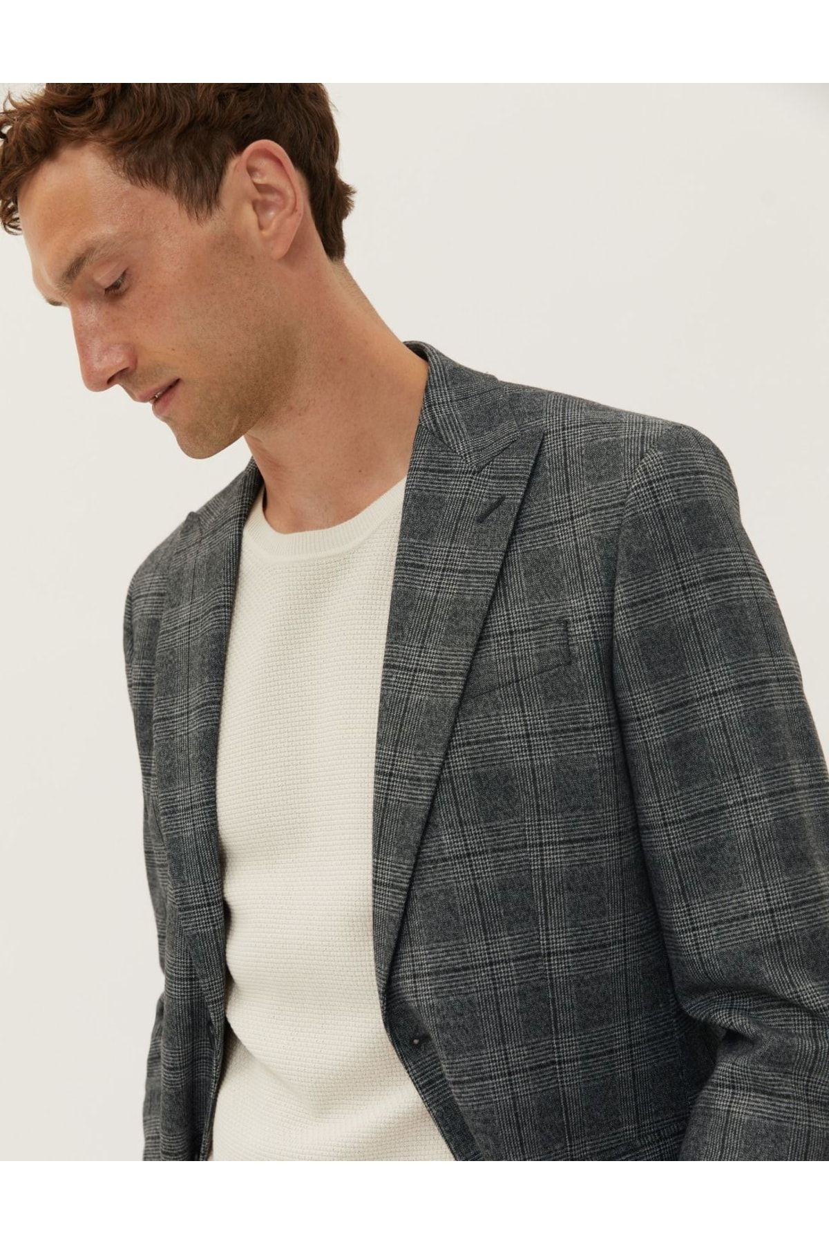 Marks & Spencer Ekose Desenli Blazer Ceket