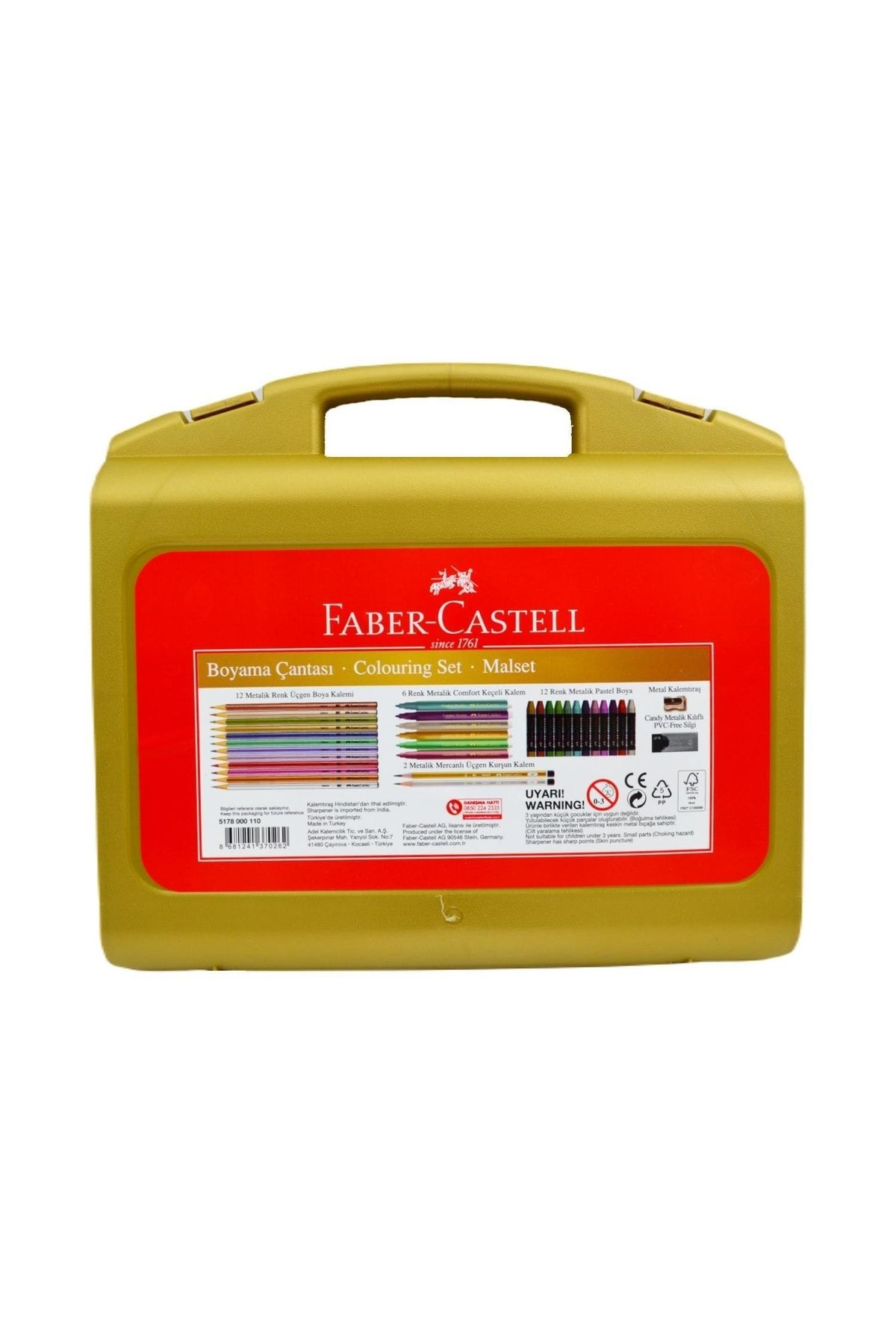 Faber Castell Faber-castell Metalik Boyama Çantası 34 Parça