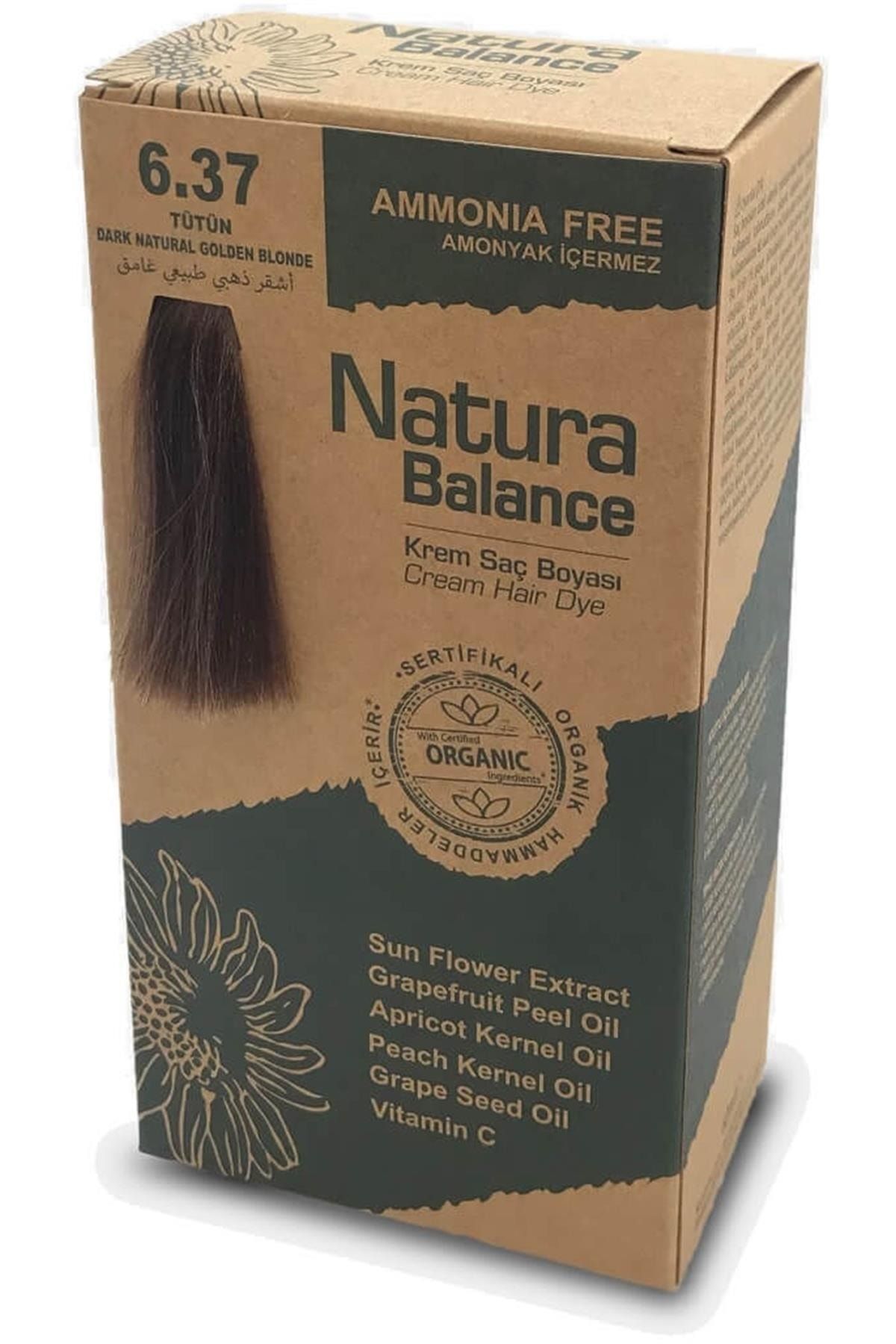 NATURABALANCE Natura Balance Krem Saç Boyası Tütün 6.37