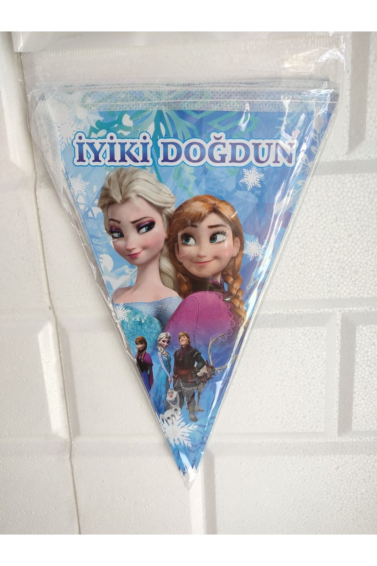 Frozen Flama Üçgen 10 Adet Bayrak