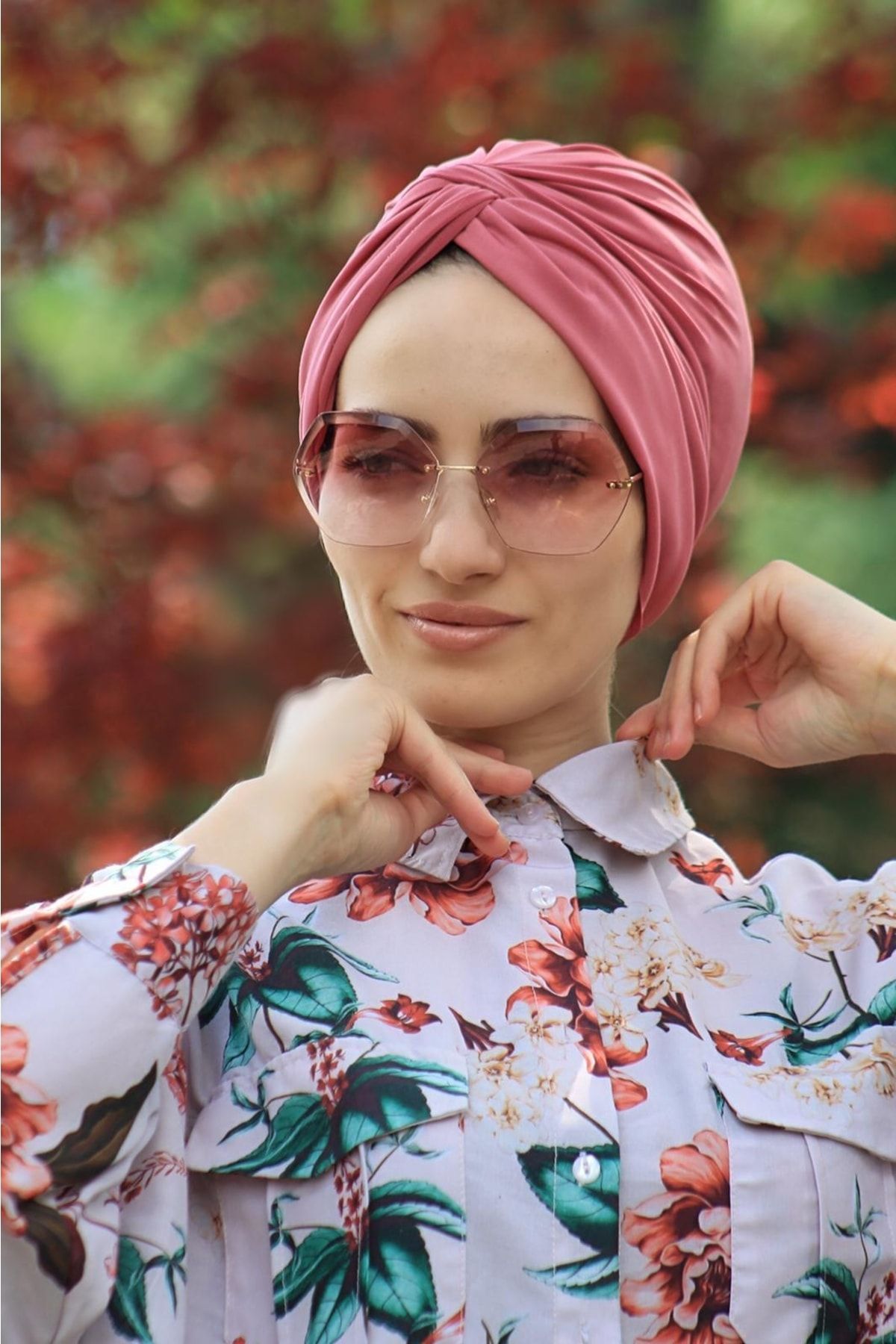Kardelen Dolama Bone Hazır Model Gül Kurusu Renk (kadın Tesettür Giyim)